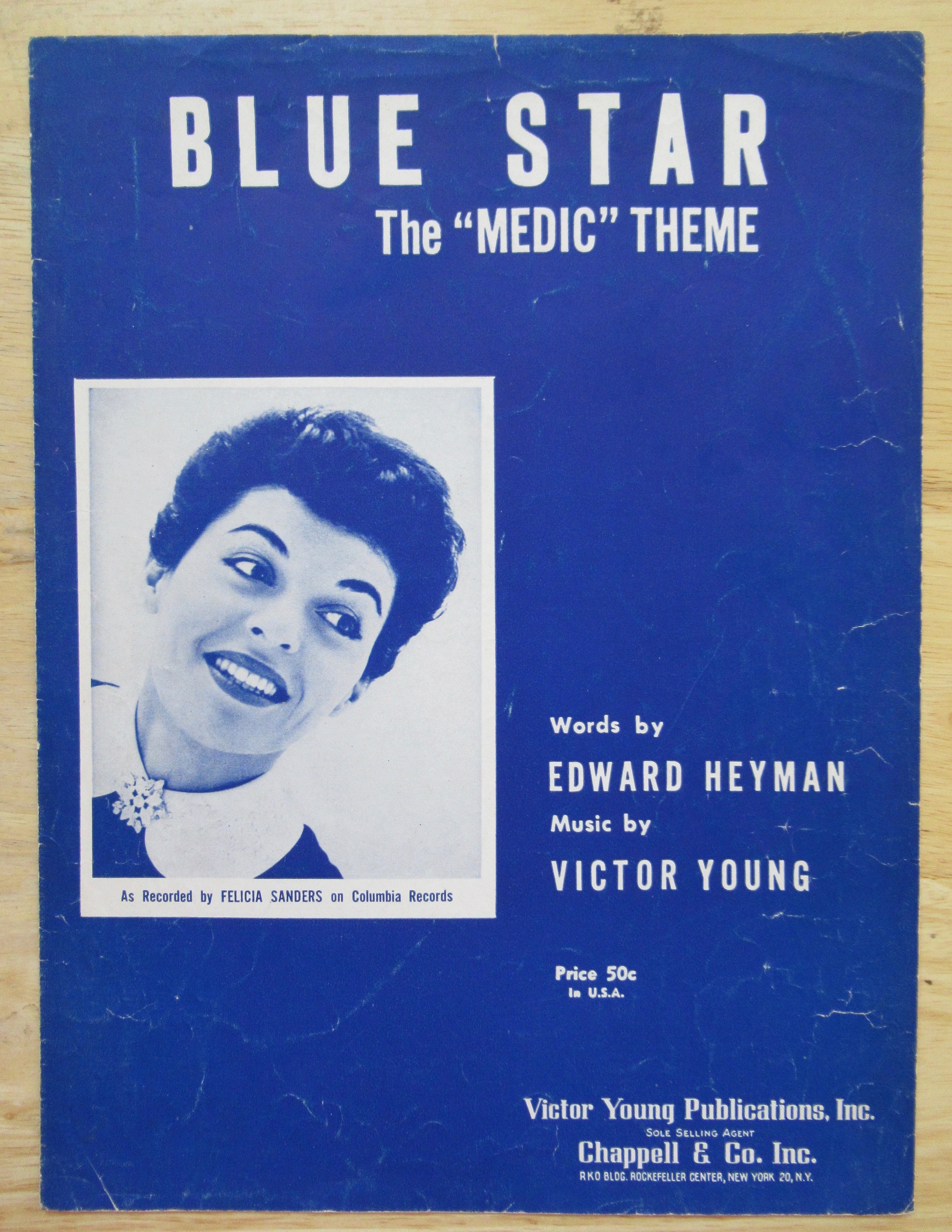 1955 Blue Star ((The Medic Theme) Sheet Music