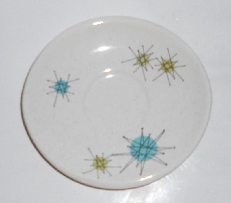 VINTAGE Franciscan Pottery Starburst Saucer