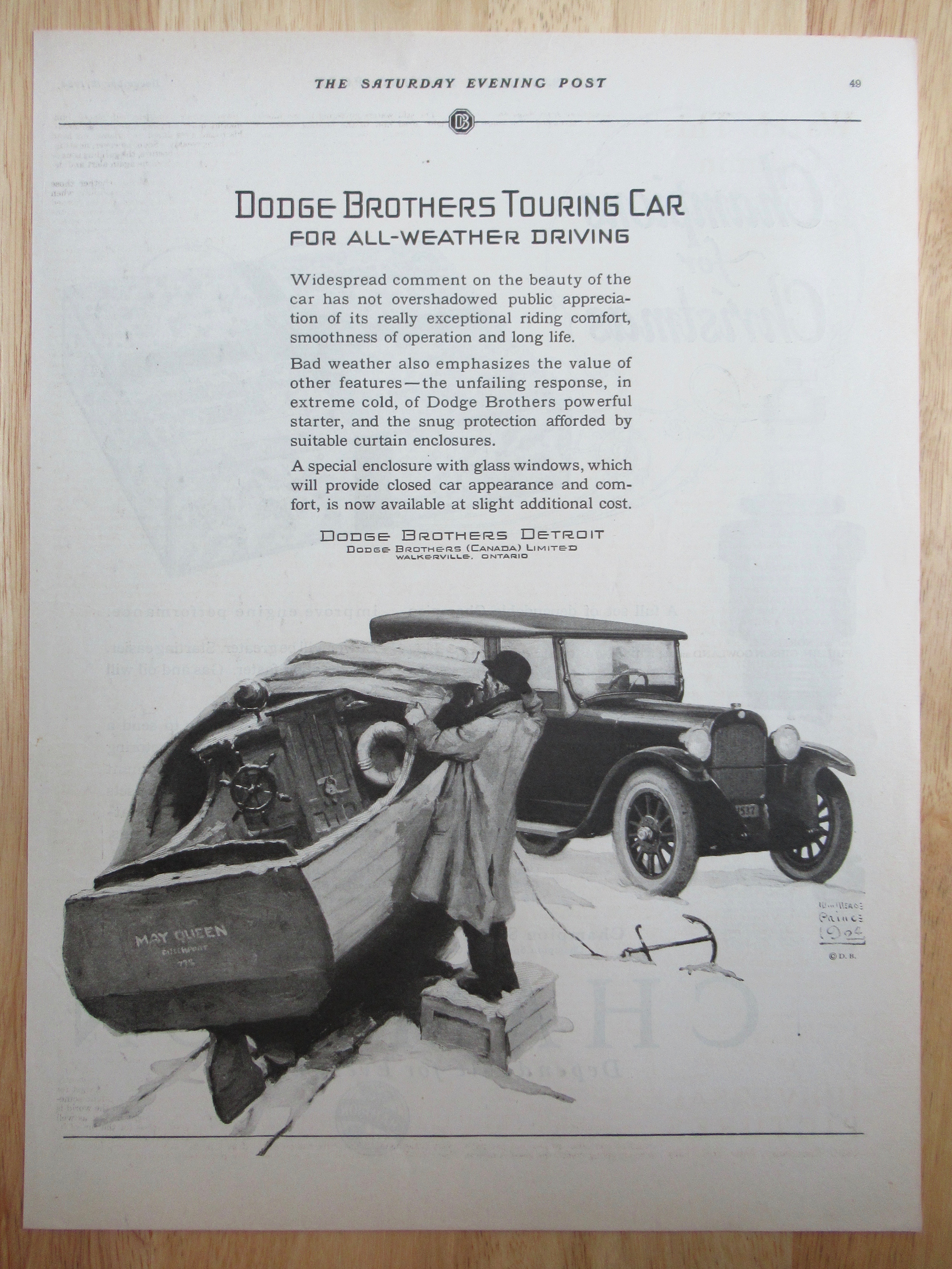 1924 Dodge Brothers with the Touring Car