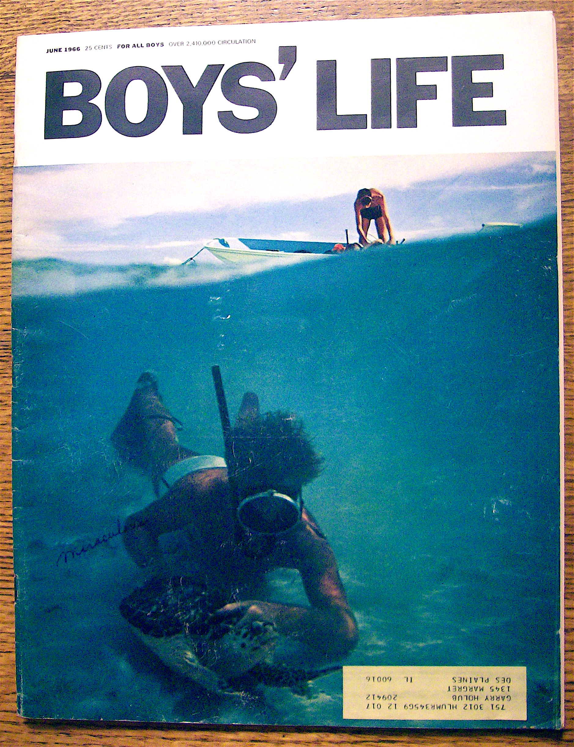 Boys Life Magazine-June 1966-The Mickey Mantle I Know