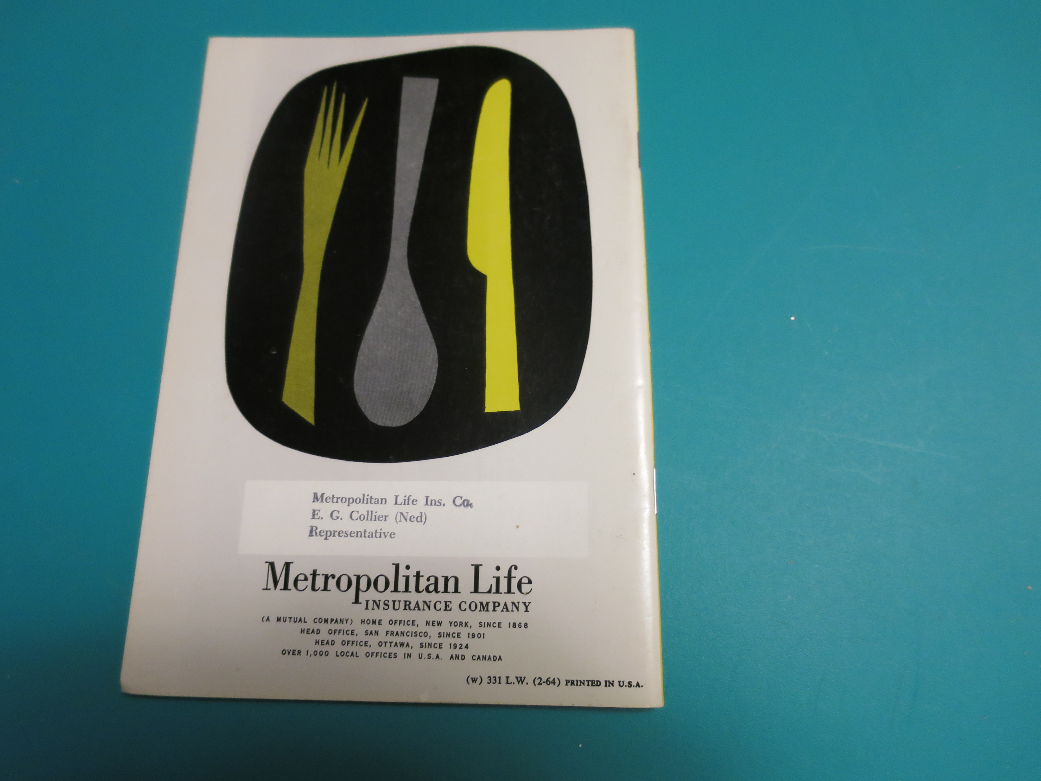 Metropolitan Cook Book Metropolitan Life Co