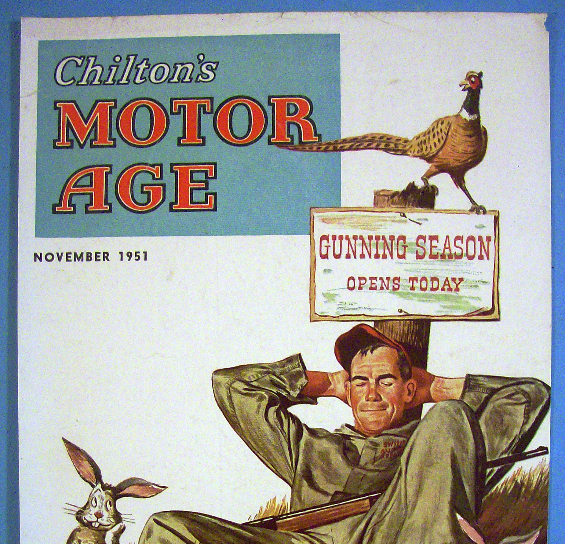 Motor Age Magazine Cover-November 1951-Hook