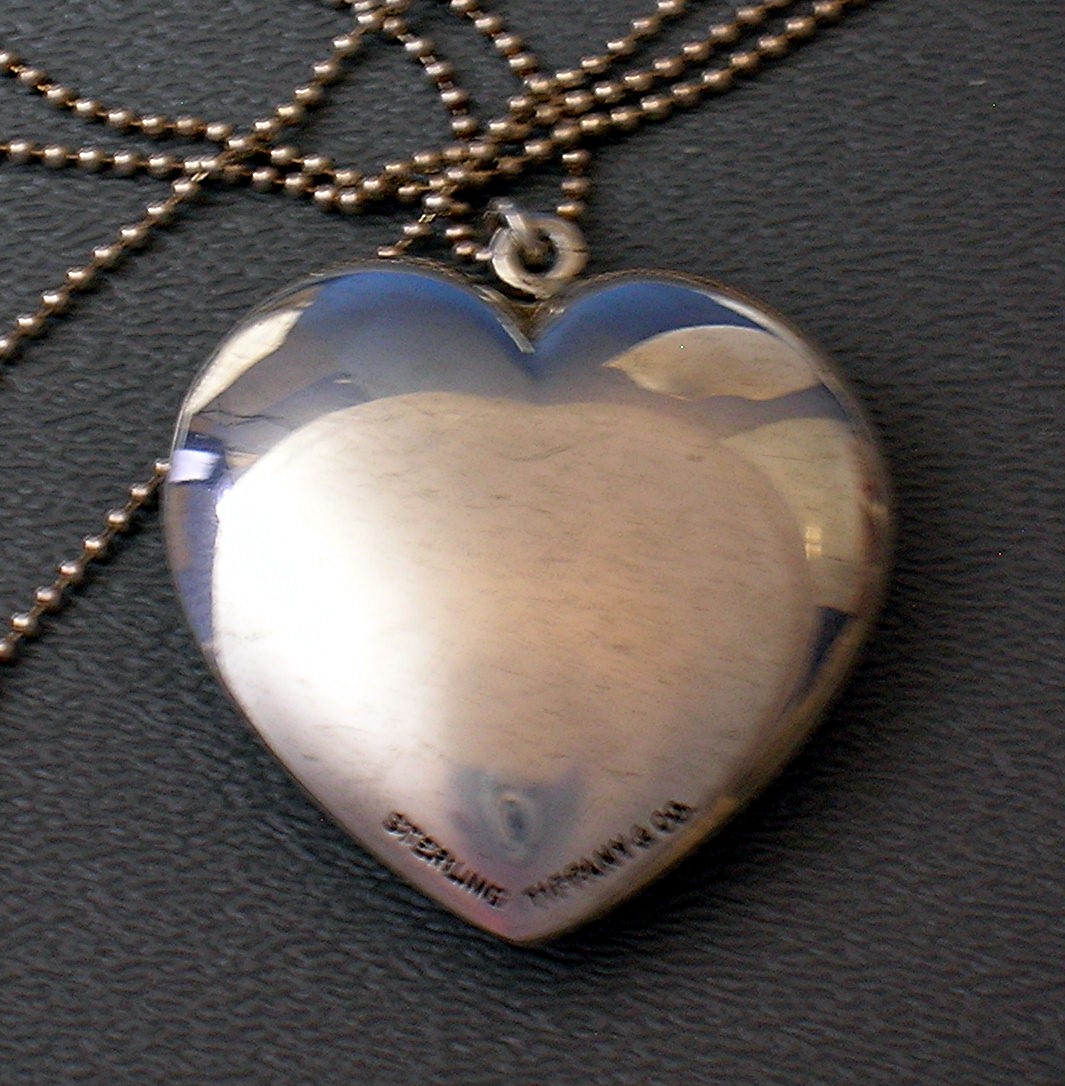 Tiffany Sterling Silver Heart Necklace