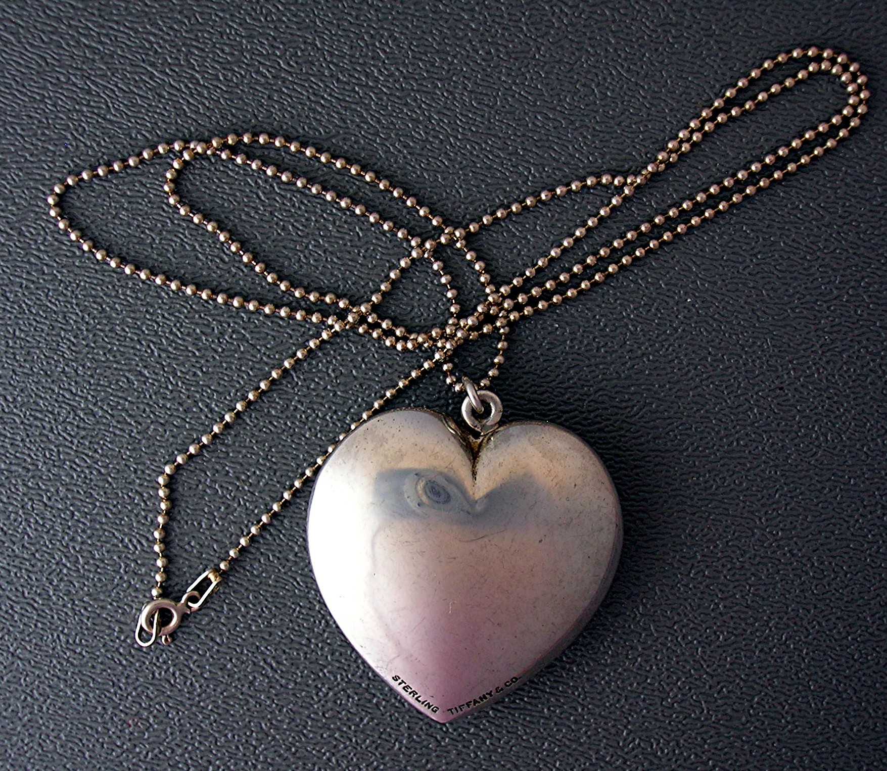 Tiffany Sterling Silver Heart Necklace