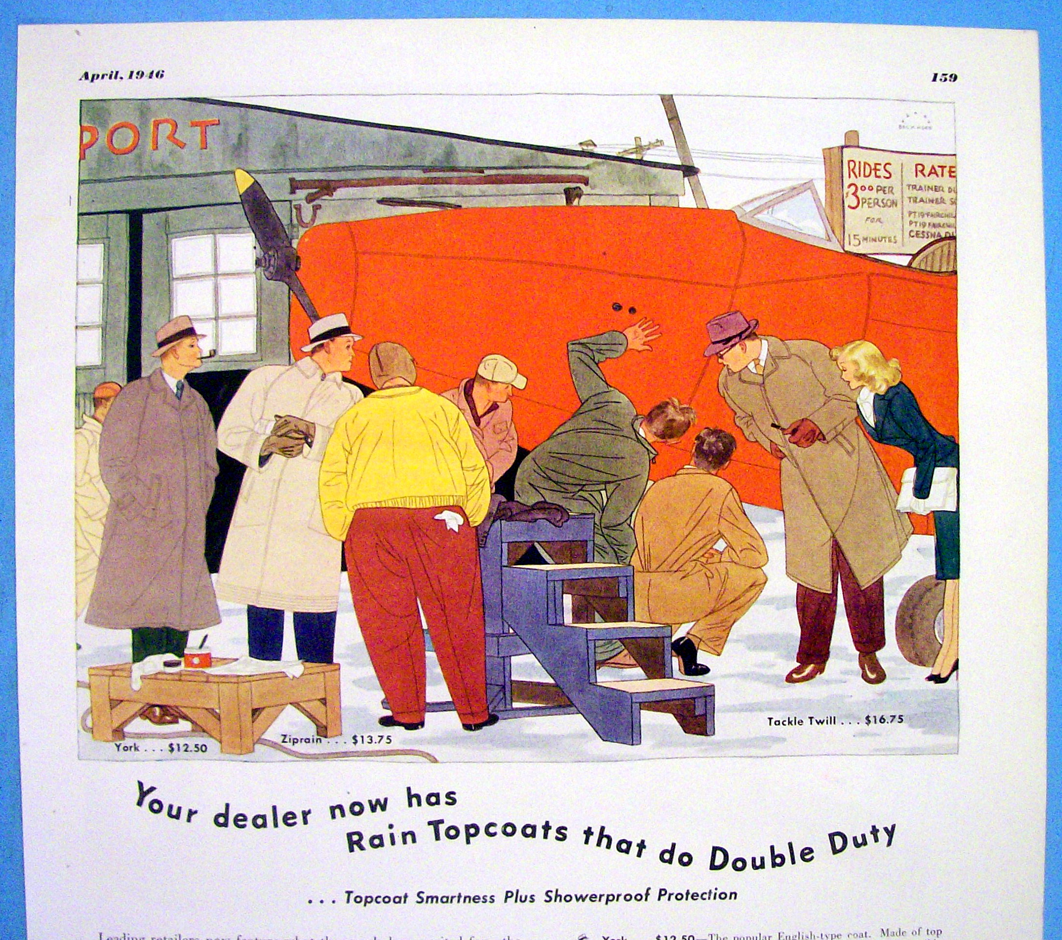 1946 Rainfair with Rain Top Coats