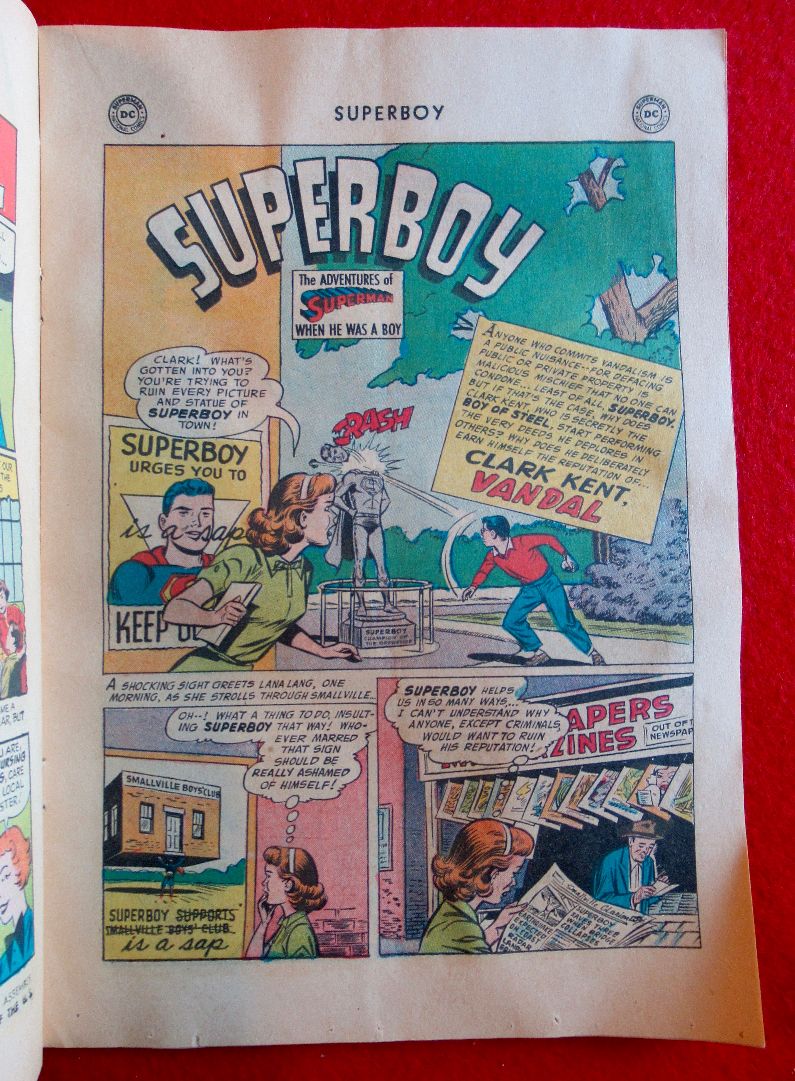 Superboy Comics April 1957 Another Krypto Adventure