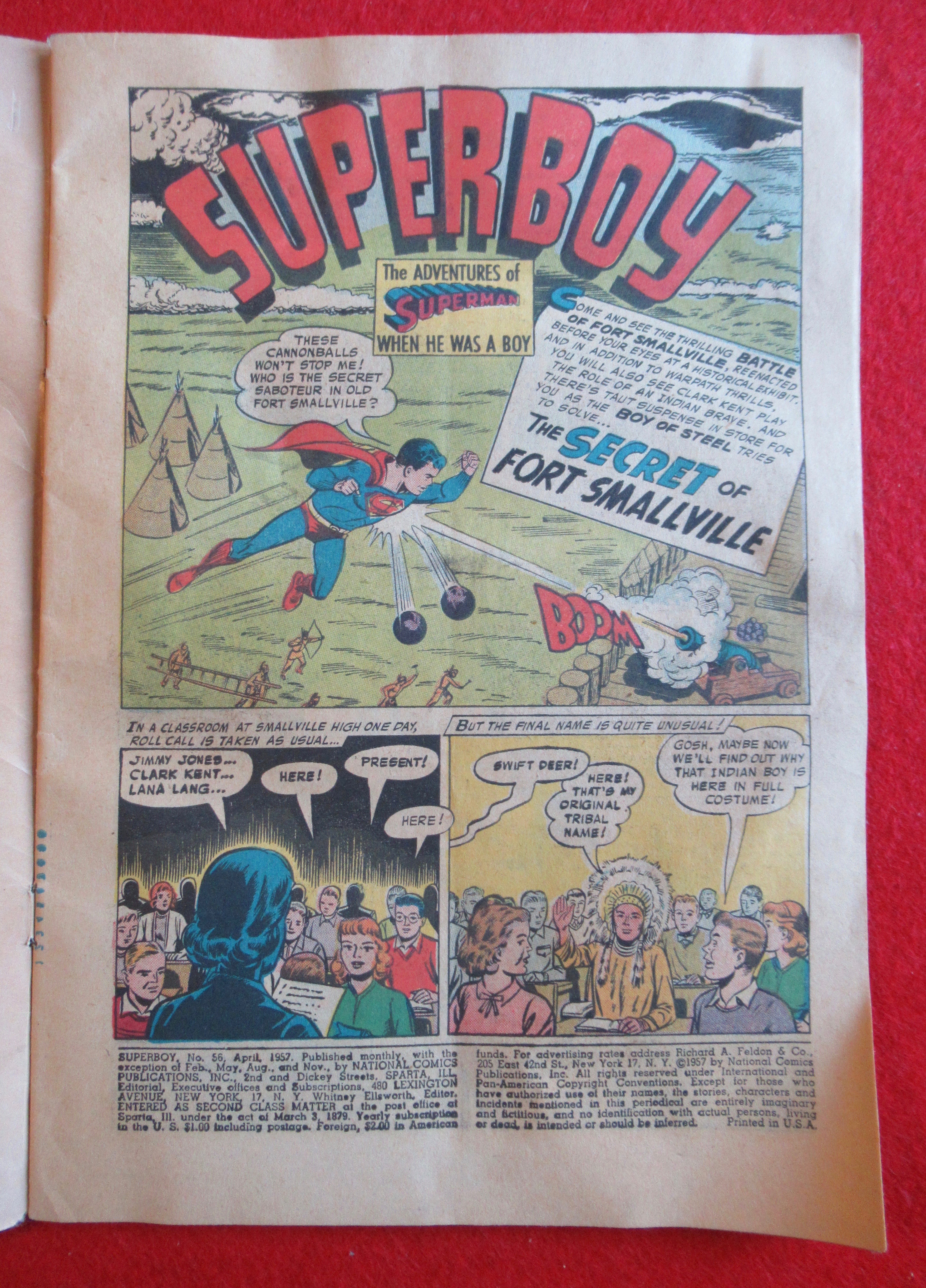 Superboy Comics April 1957 Another Krypto Adventure