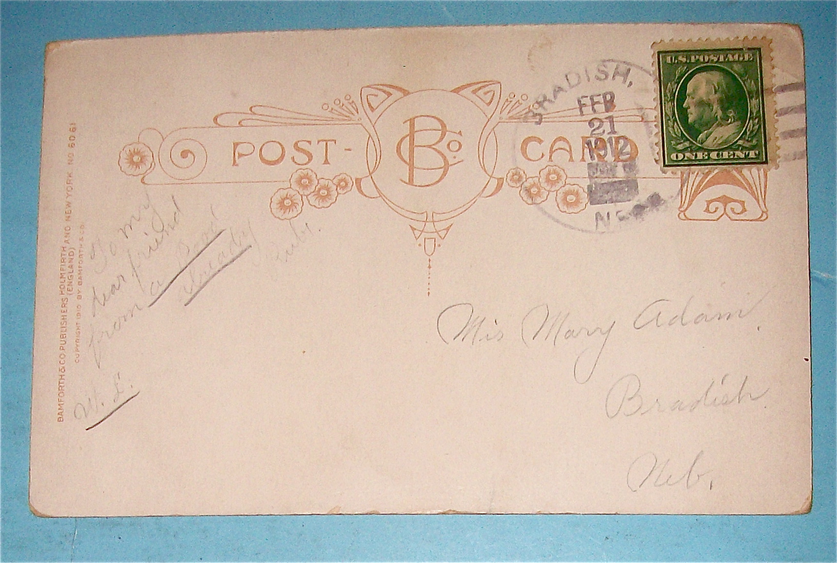 Don't Blame Me for Lovin' You Postcard