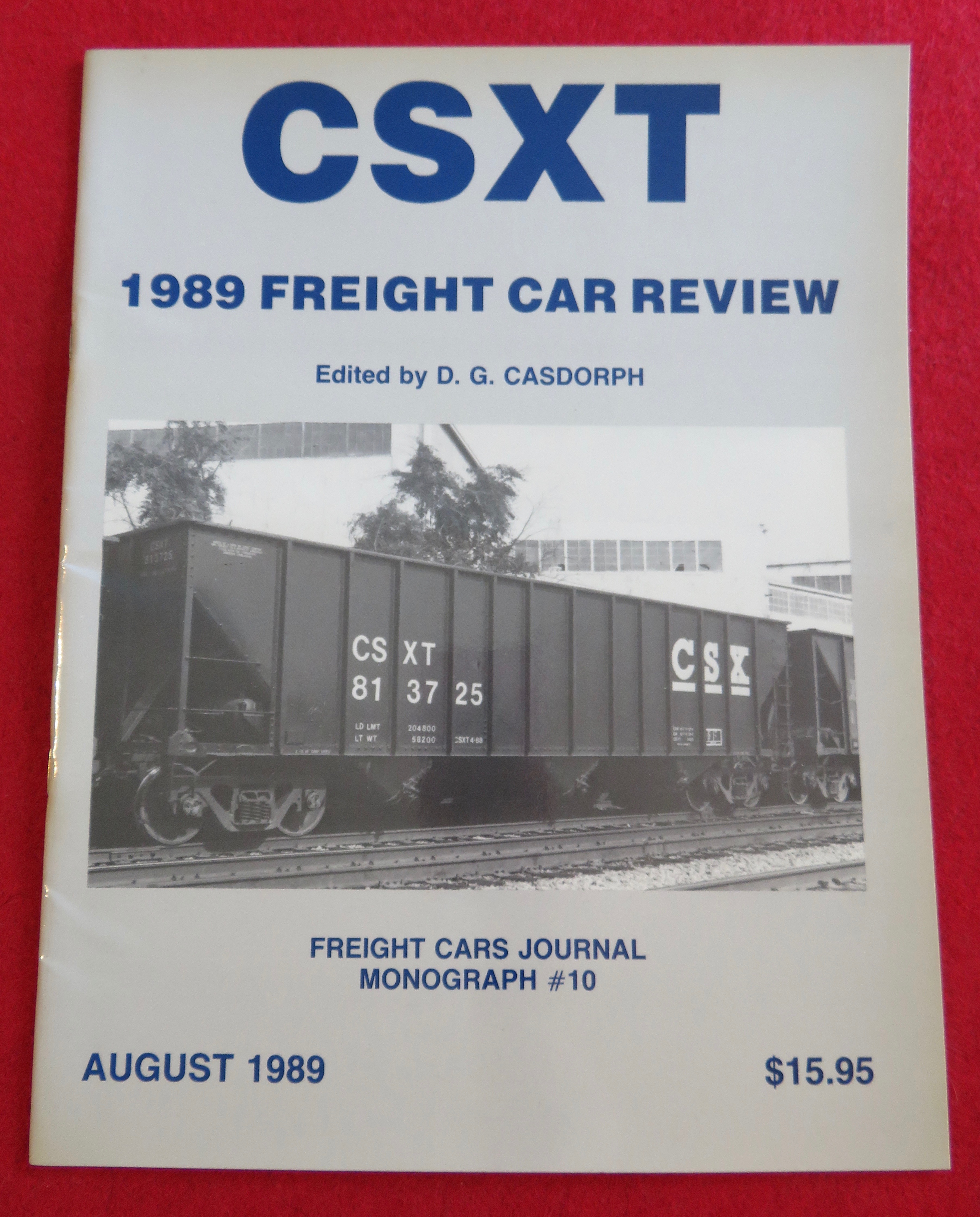 CSXT Freight Car Review Magazine August 1989