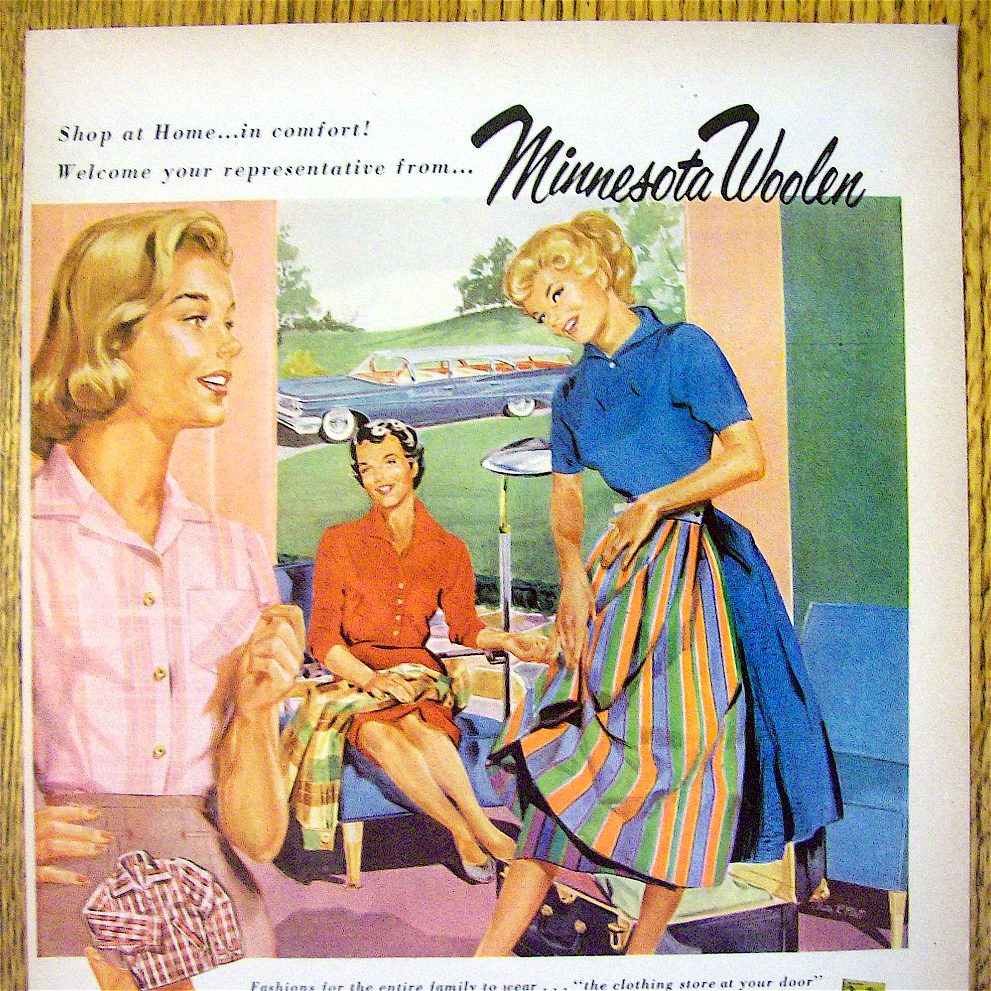 1959 Minnesota Woolen with Woman With Skirt