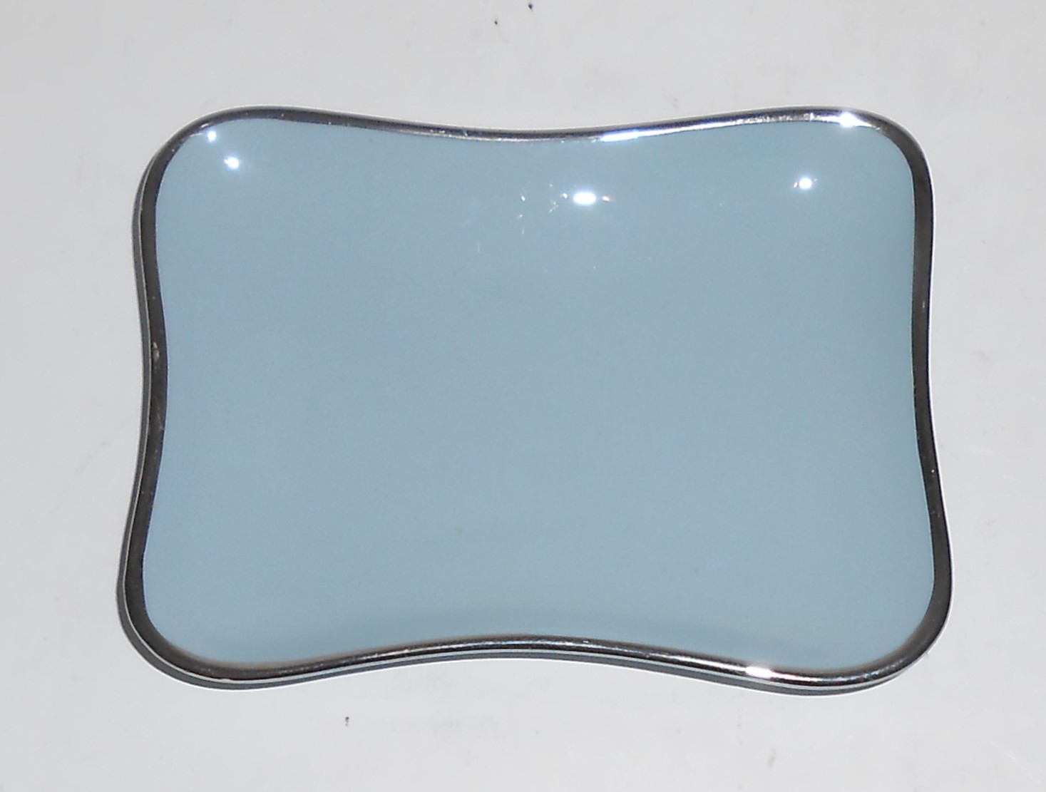Flintridge China Platinum True Love Strata Blue Ashtray