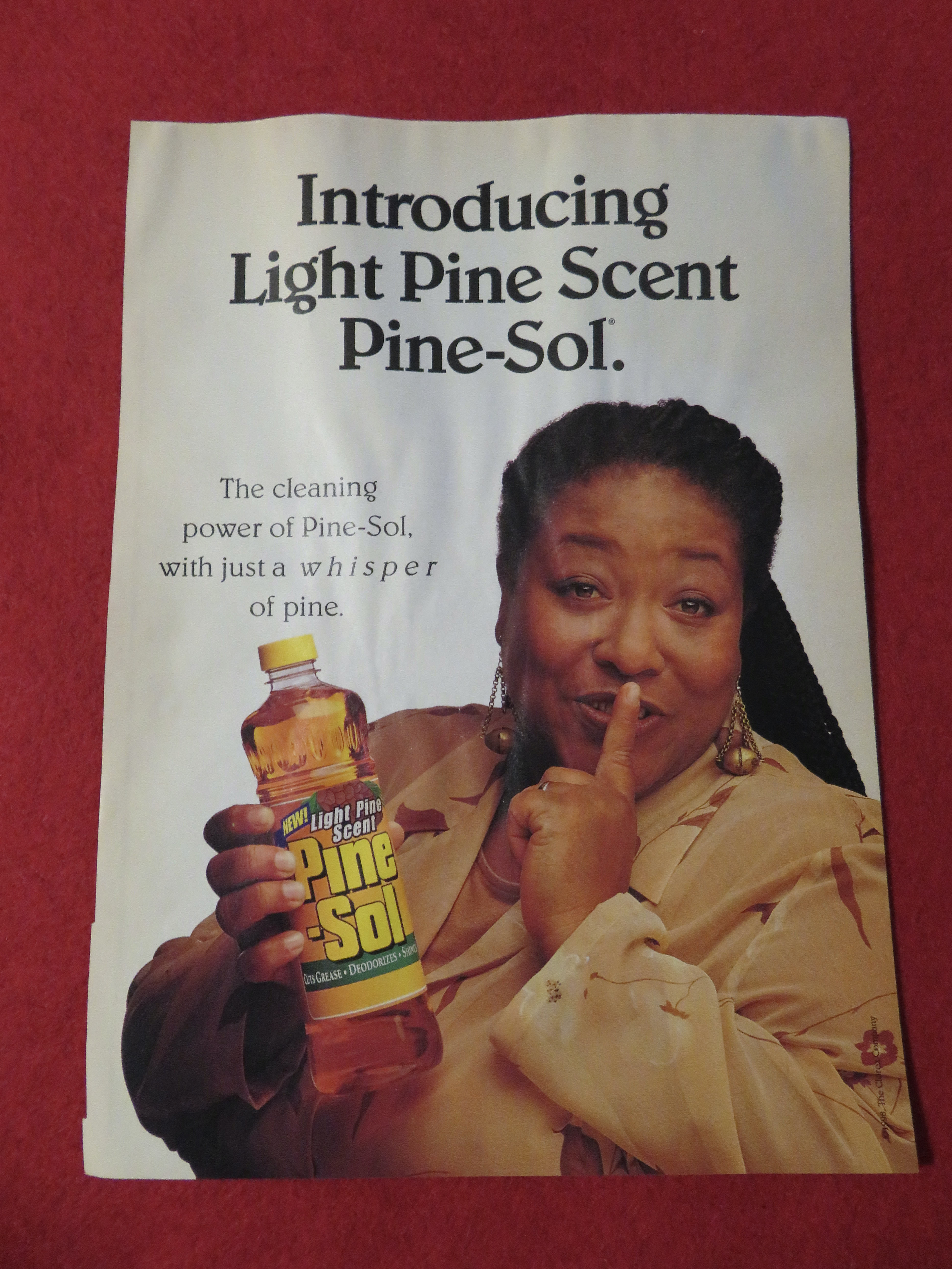 1999 Pine Sol with Woman Making The Quiet Sign