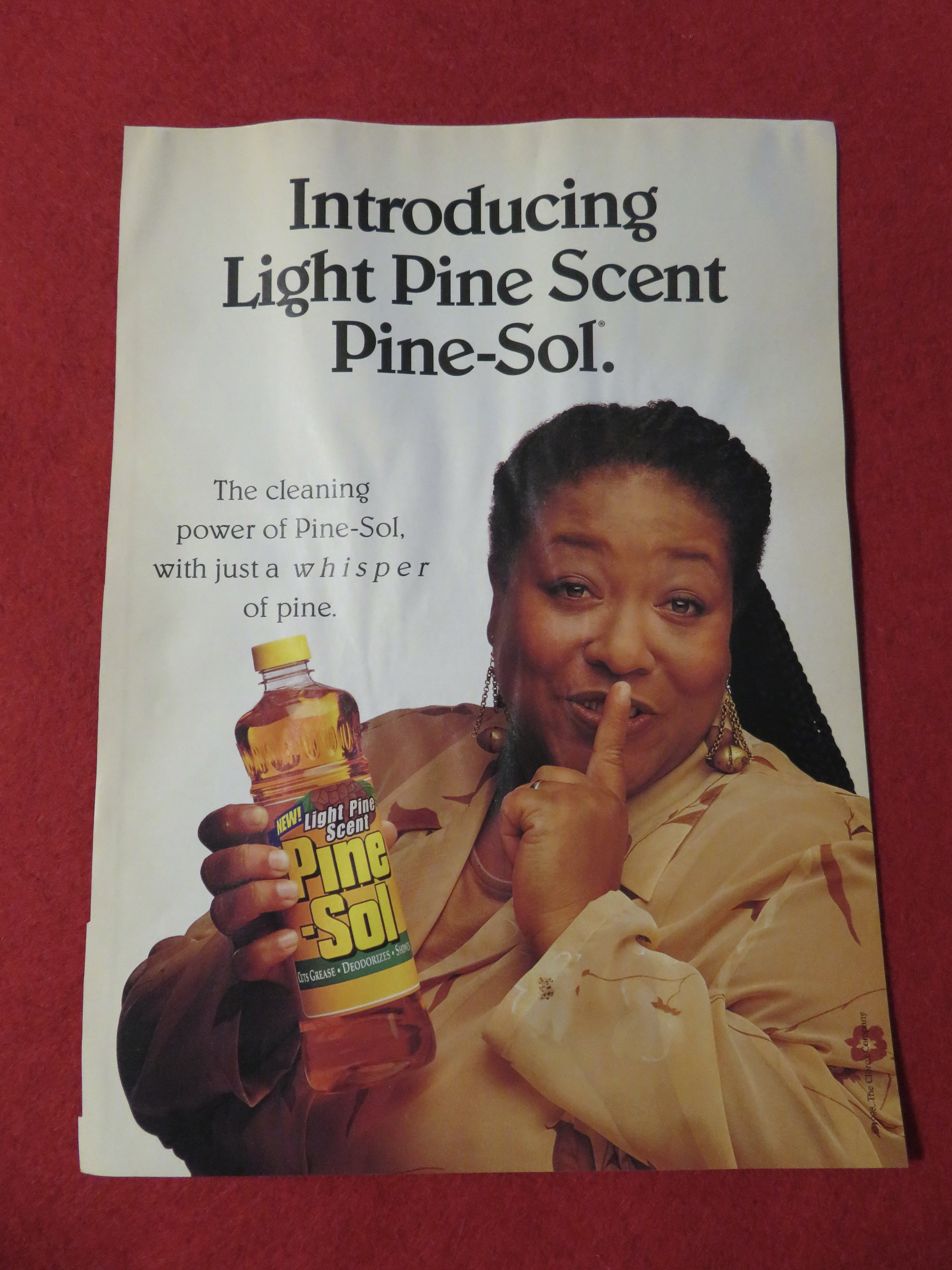 1999 Pine Sol with Woman Making The Quiet Sign