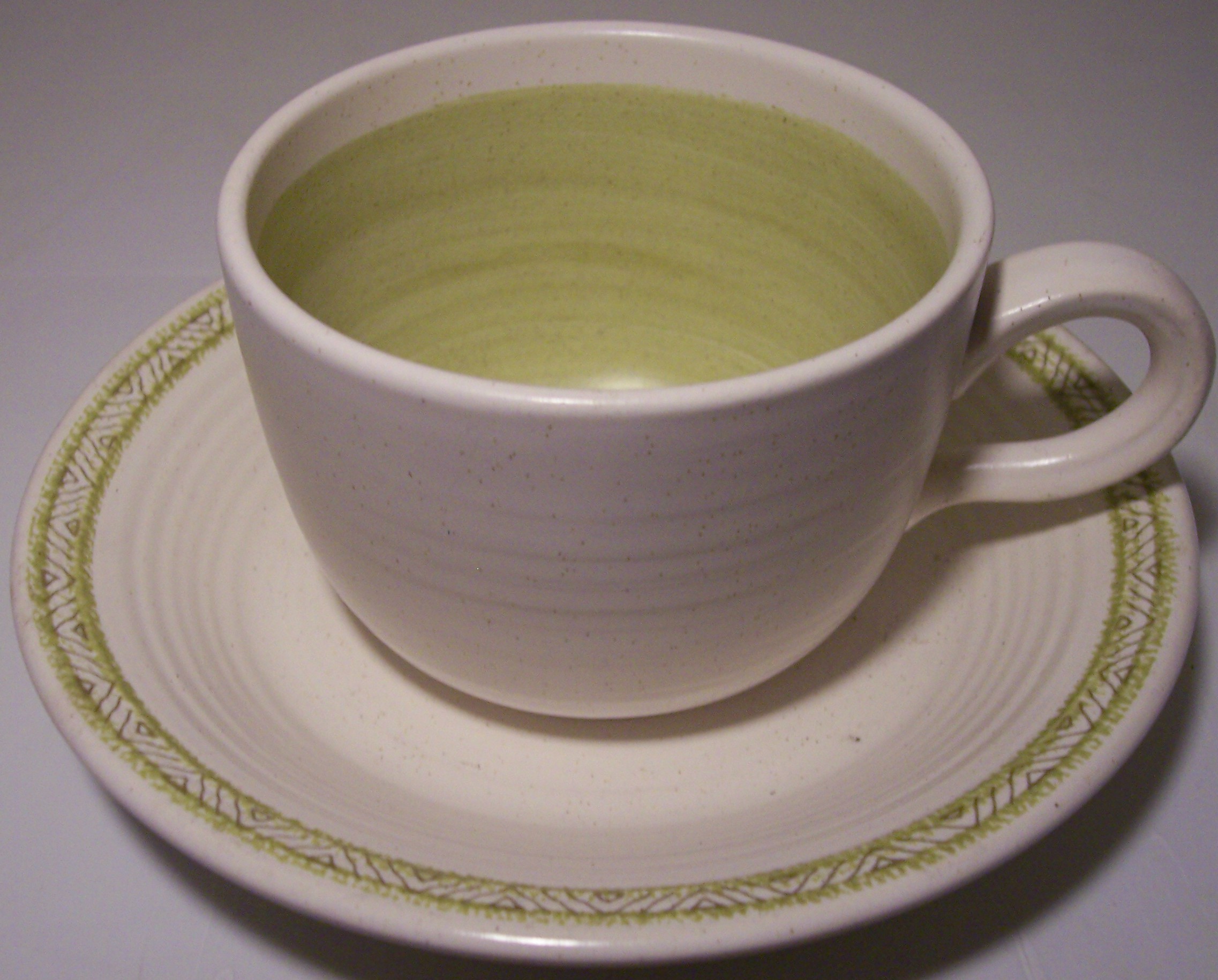 Franciscan Pottery Hacienda Green Cup/Saucer Set