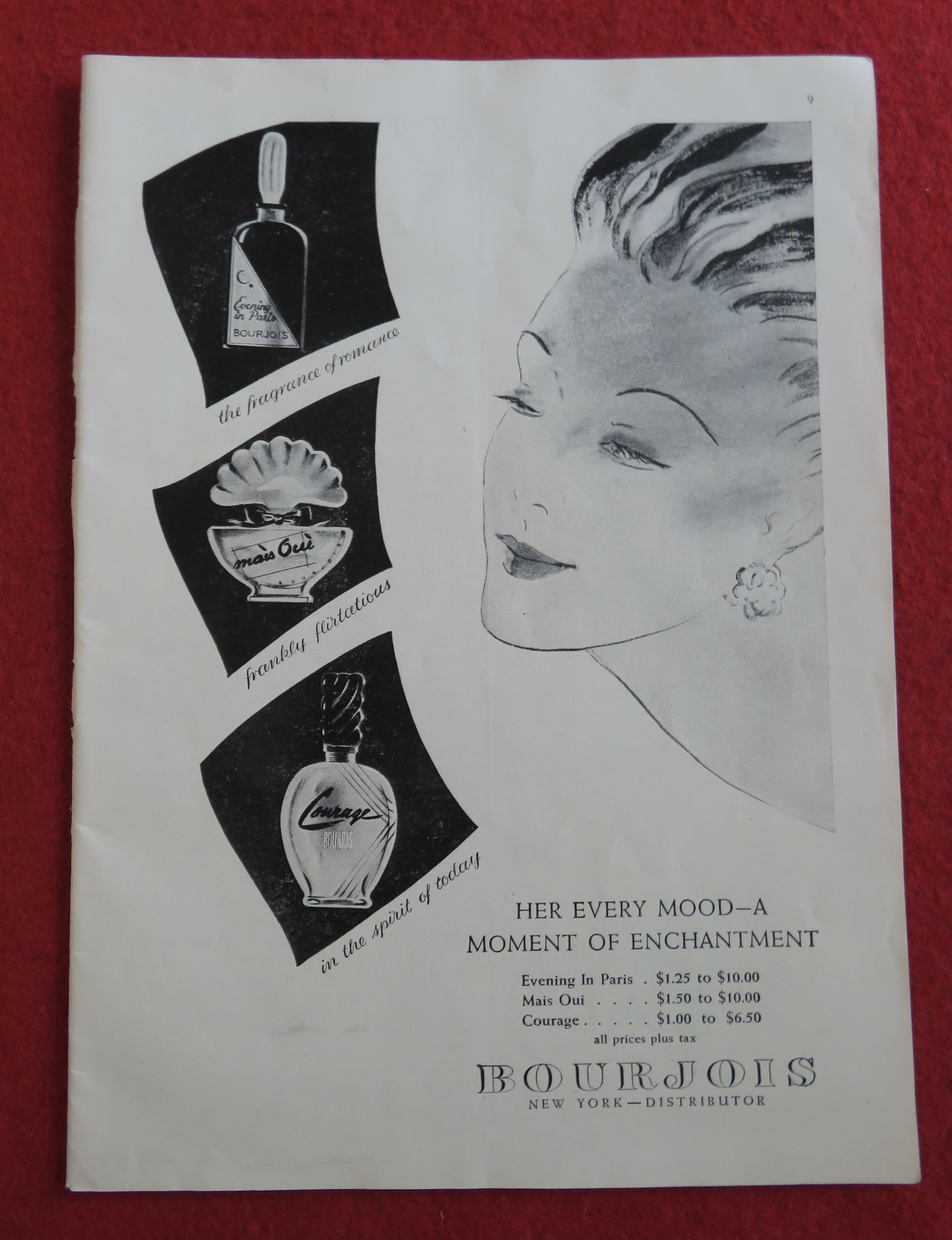 1944 Bourjois Perfumes with Different Perfumes