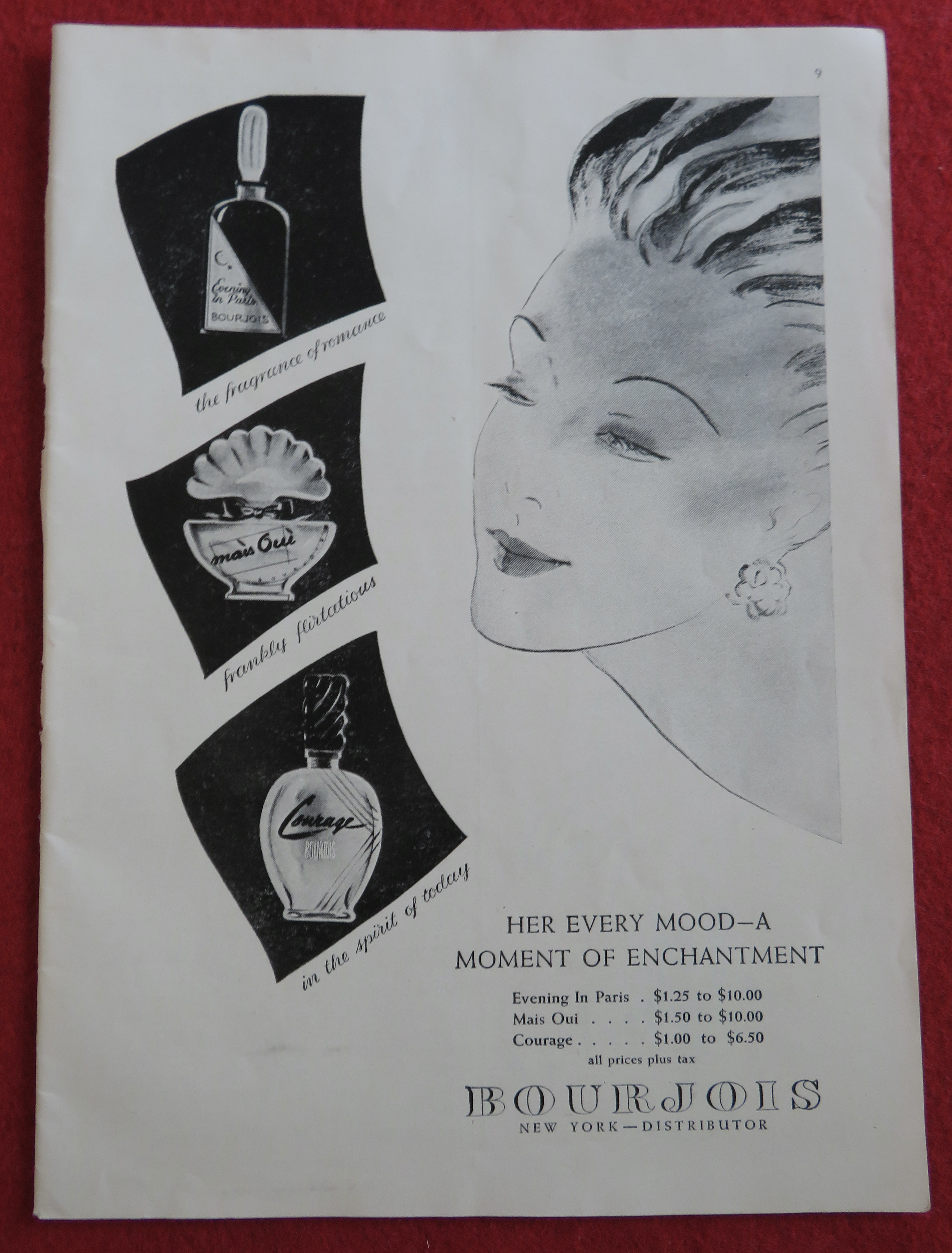 1944 Bourjois Perfumes with Different Perfumes