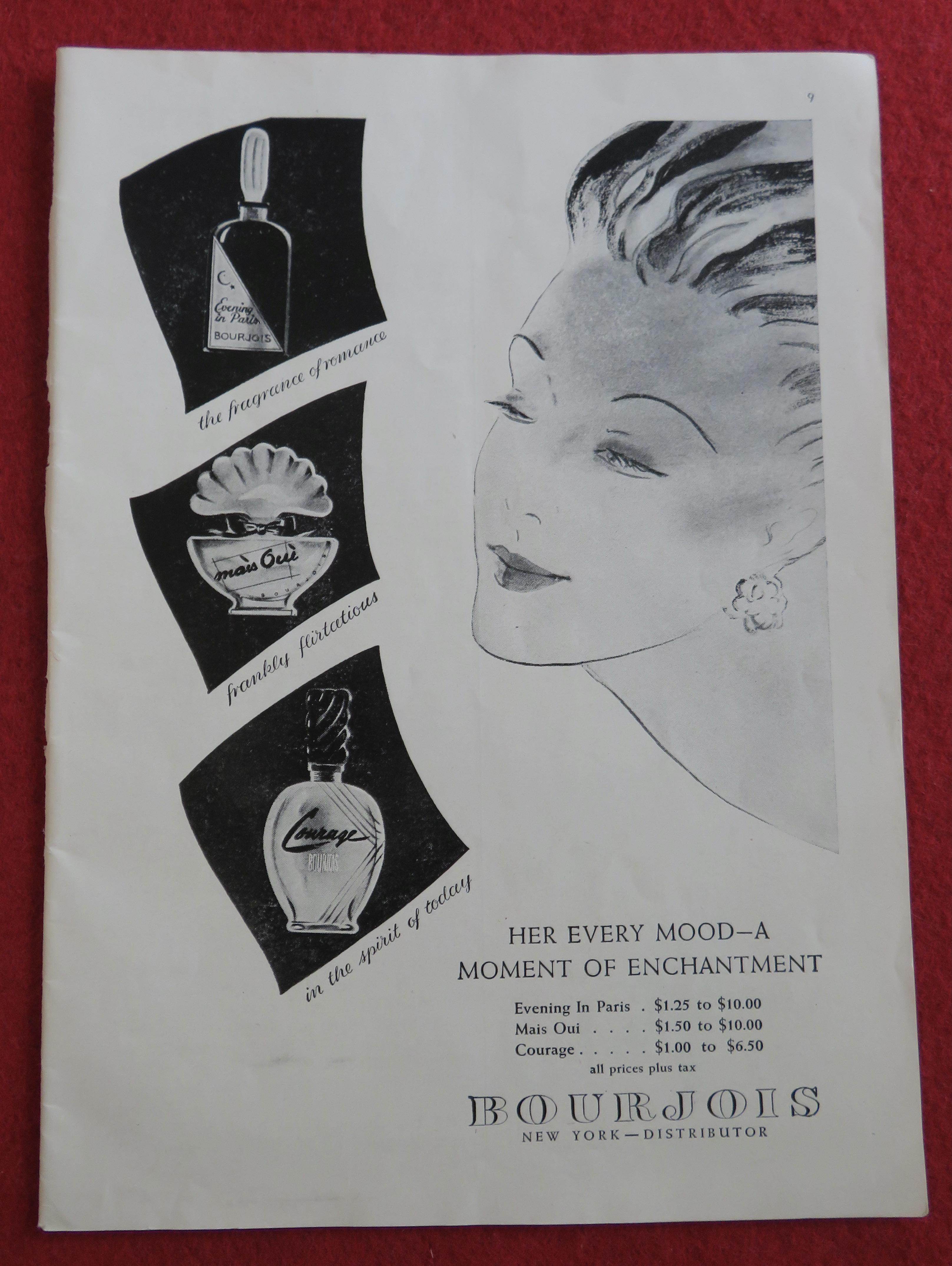 1944 Bourjois Perfumes with Different Perfumes