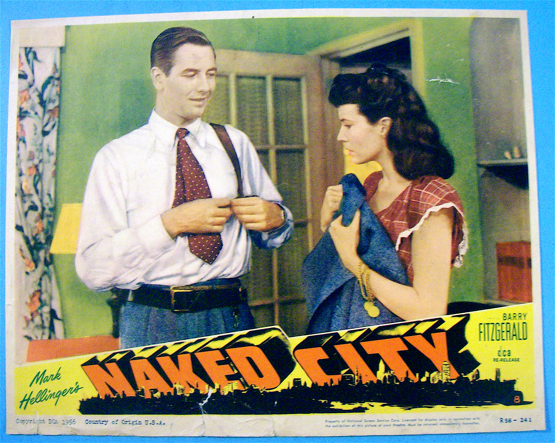 Naked City Lobby Card 1956 Barry Fitzgerald