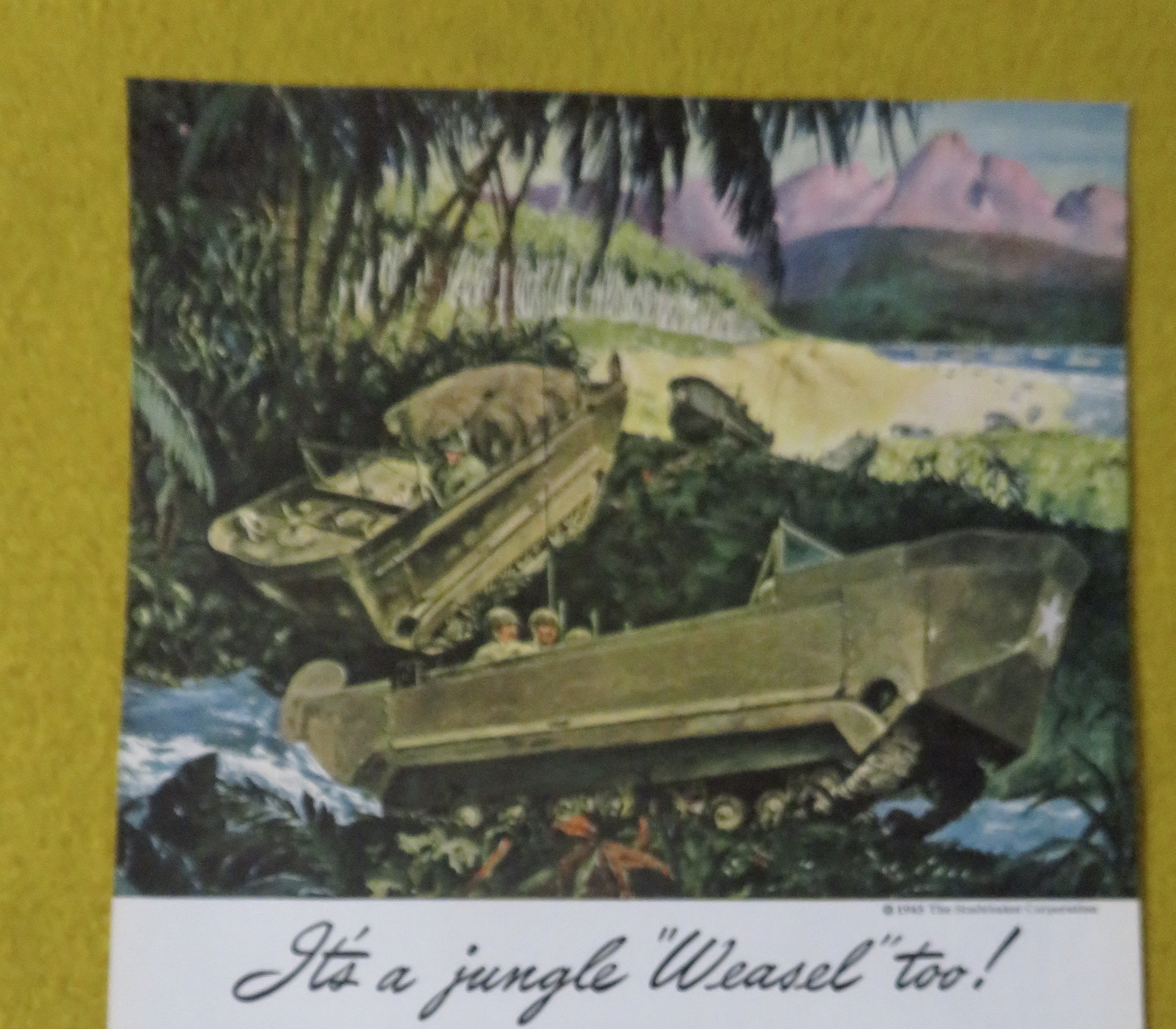 1945 Studebaker with Soldiers In A Jungle Weasel