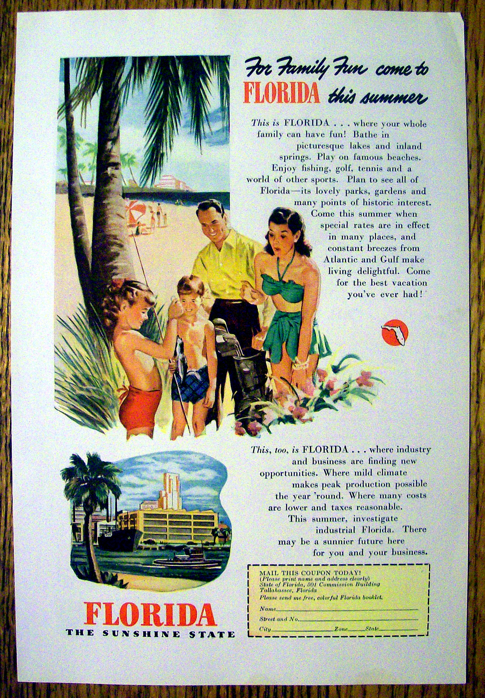 1947 Florida (The Sunshine State)
