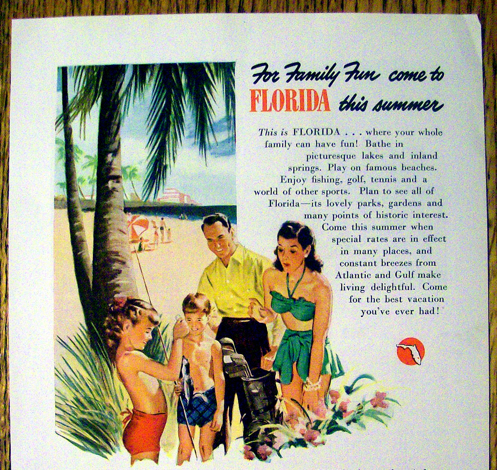 1947 Florida (The Sunshine State)