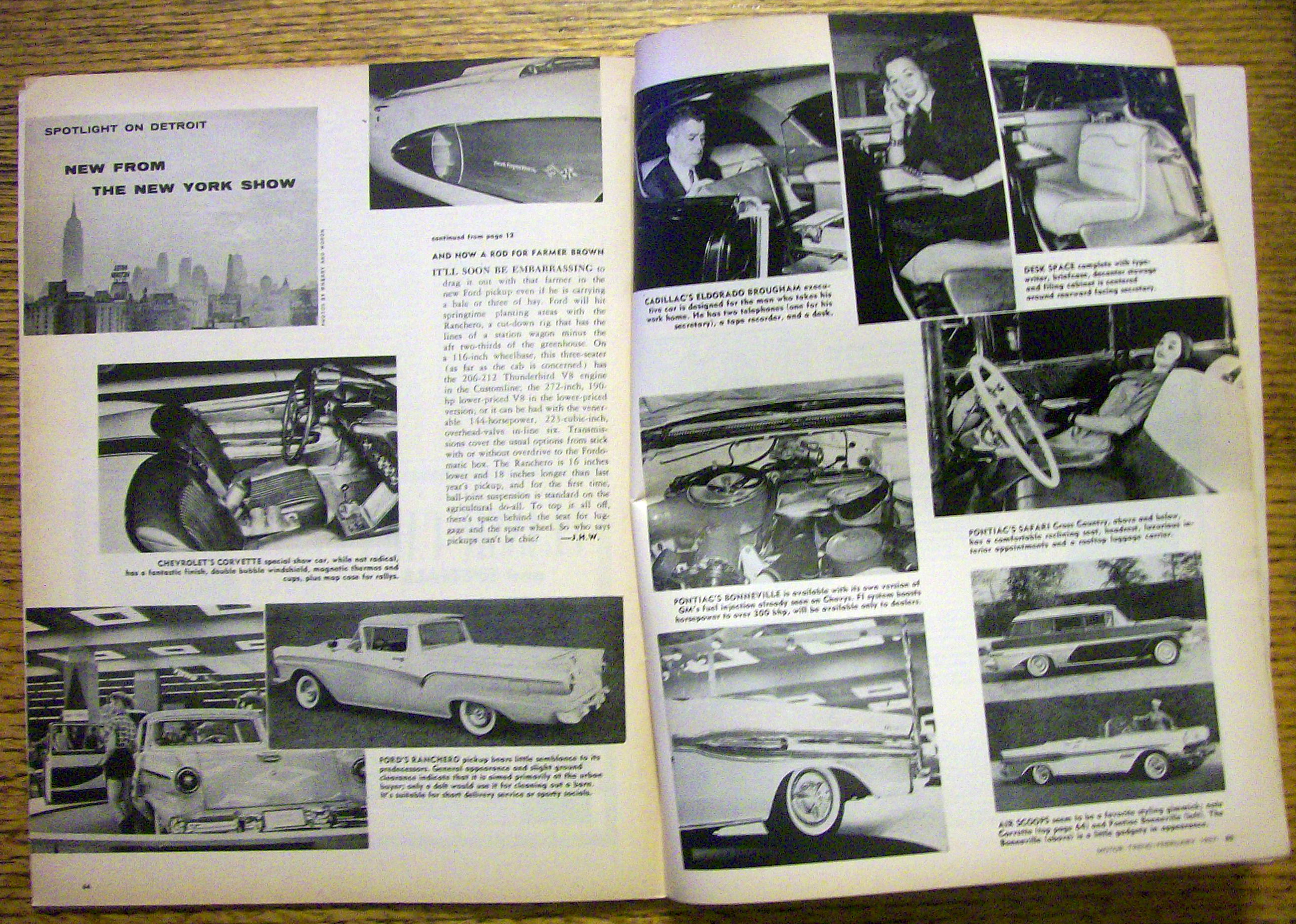 Motor Trend Magazine February 1957 Hot 1957s