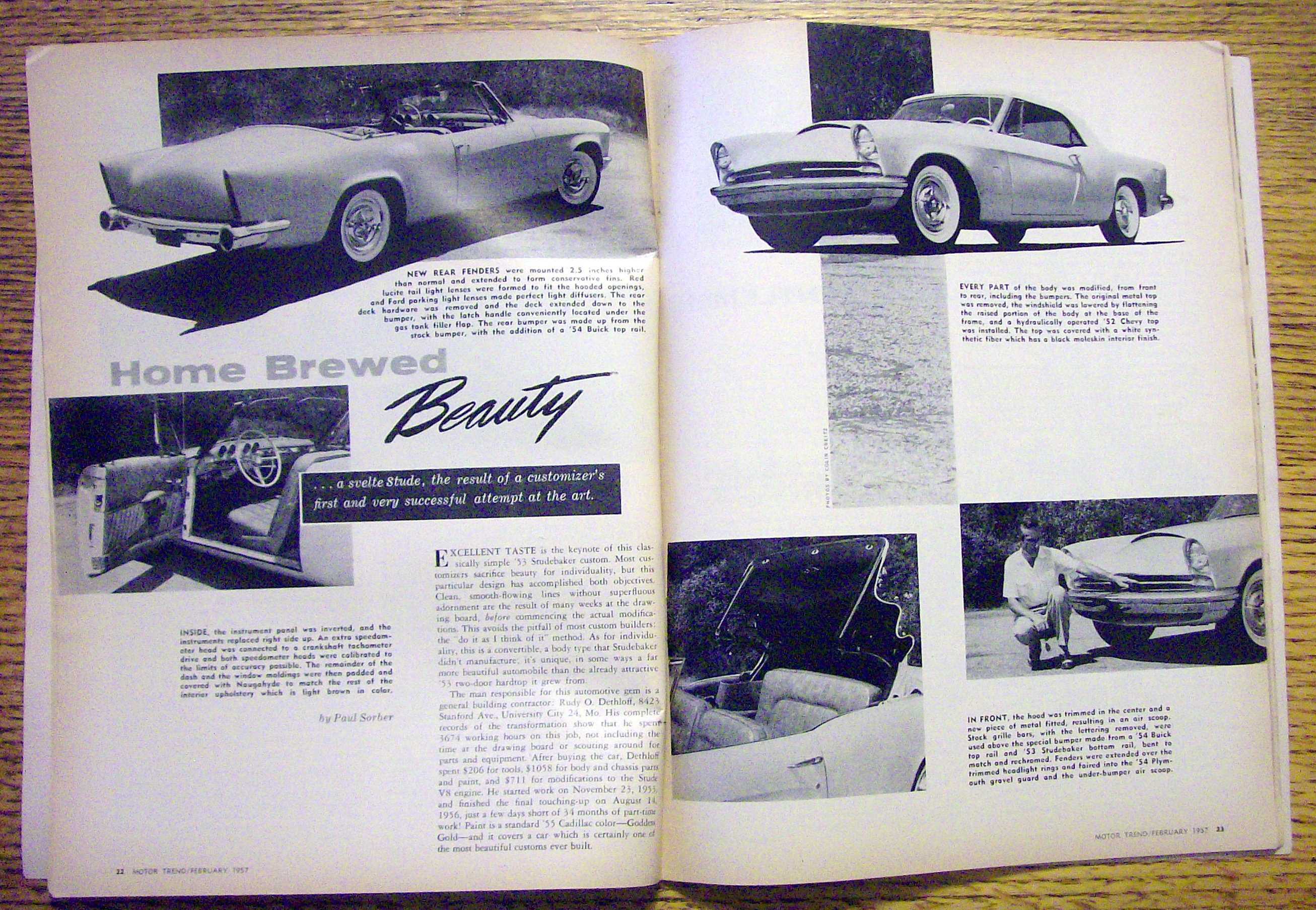 Motor Trend Magazine February 1957 Hot 1957s