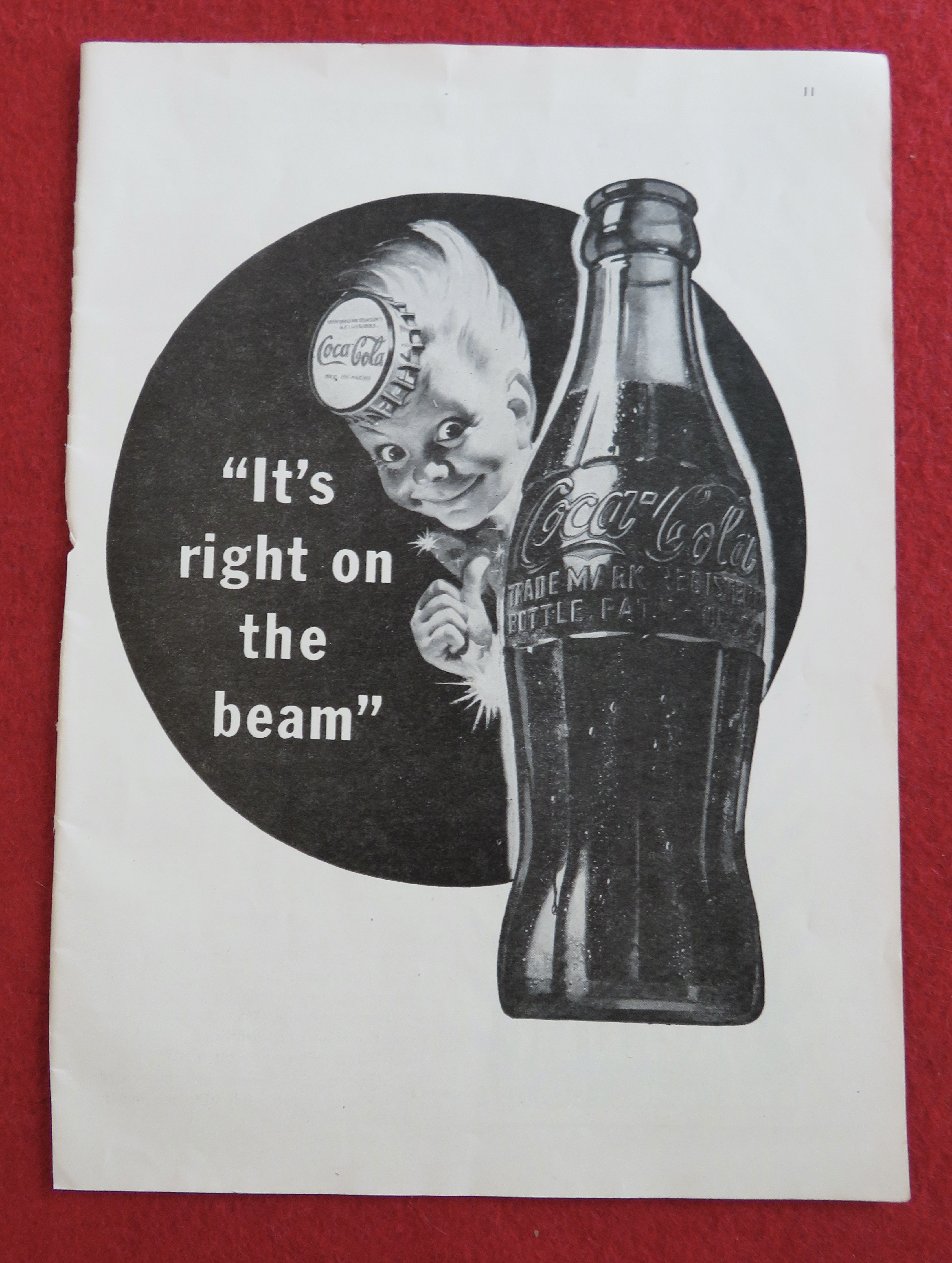 1944 Coca Cola (Coke) with Face Wearing Bottle Cap