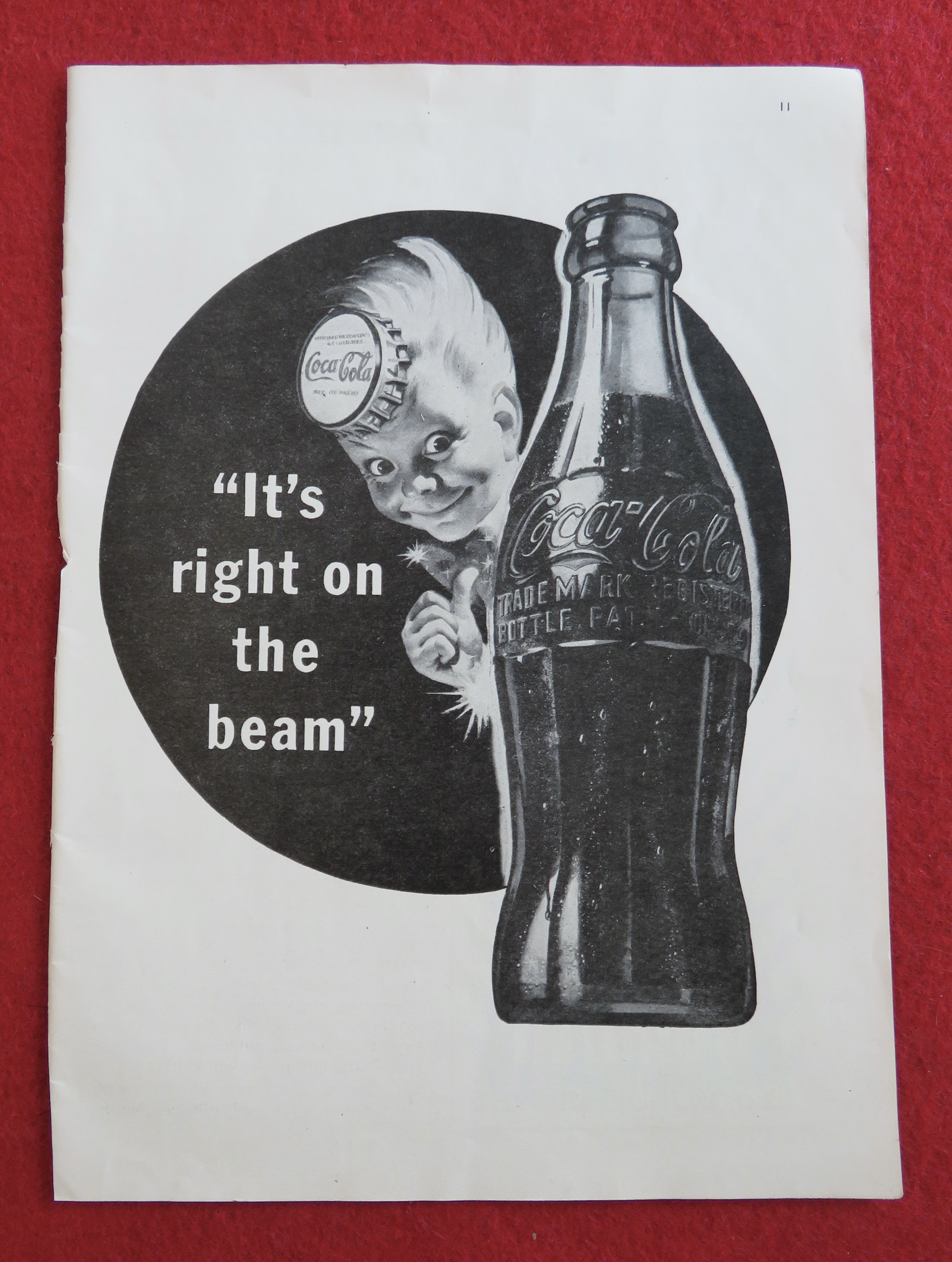 1944 Coca Cola (Coke) with Face Wearing Bottle Cap