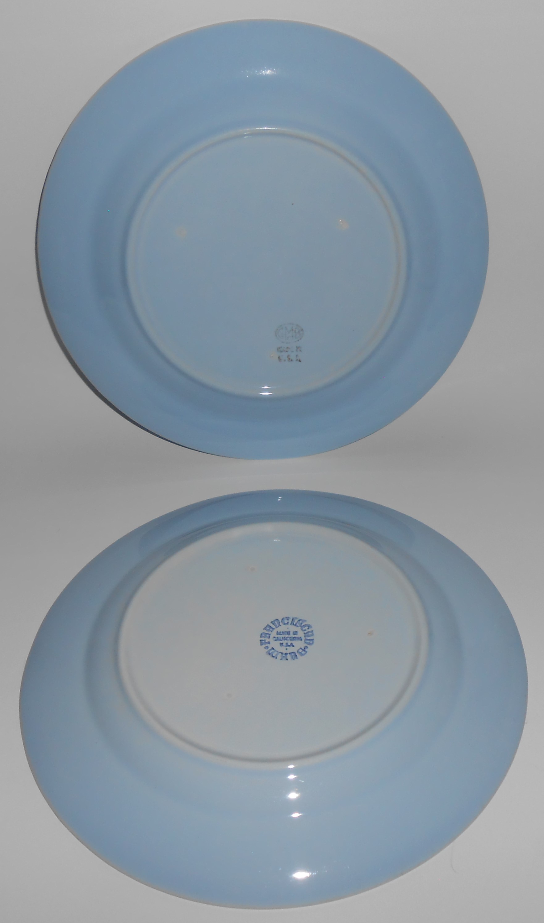 Franciscan Pottery Montecito Gloss Light Blue Lunch Pl