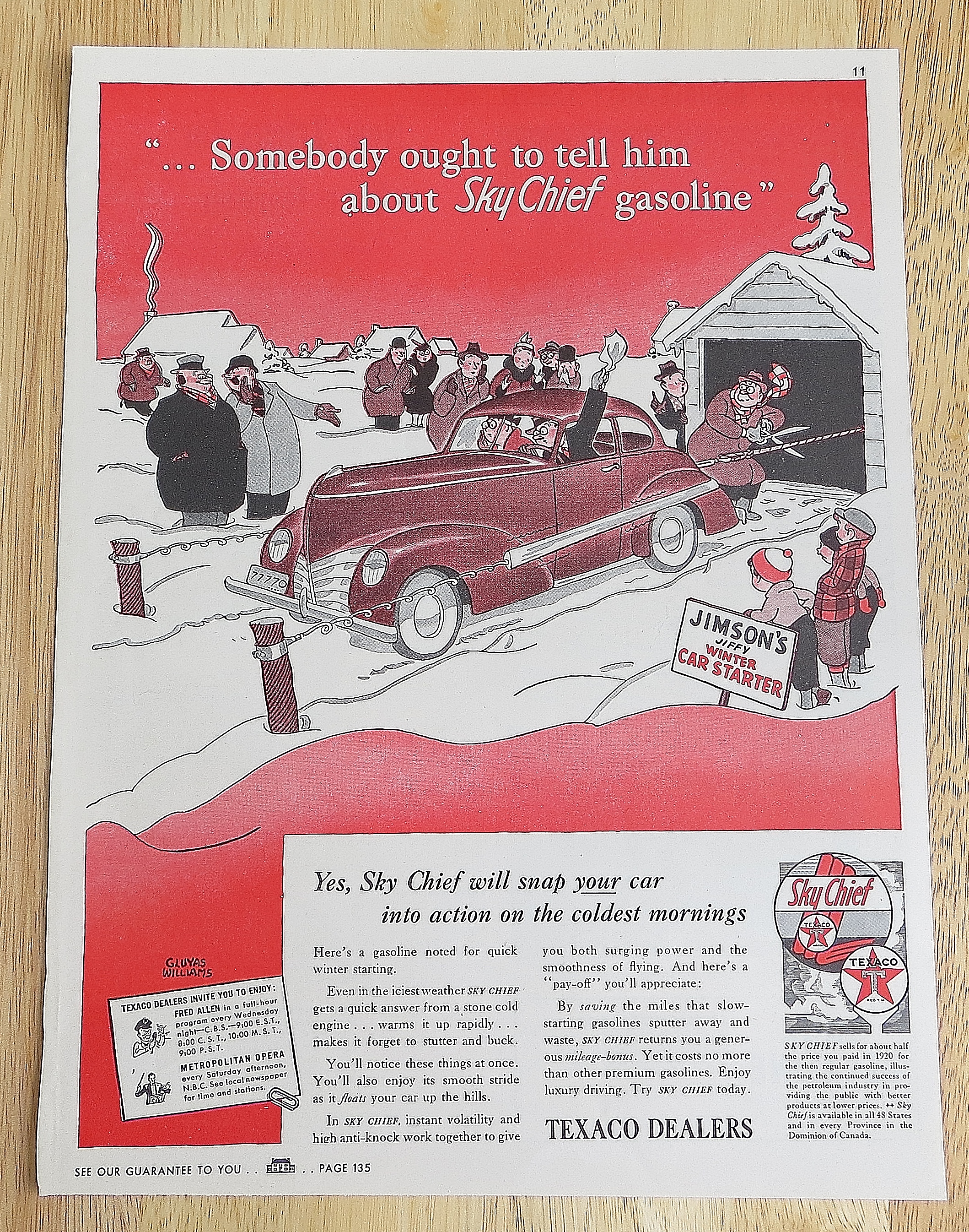 1941 Texaco With Sky Chief Gasoline