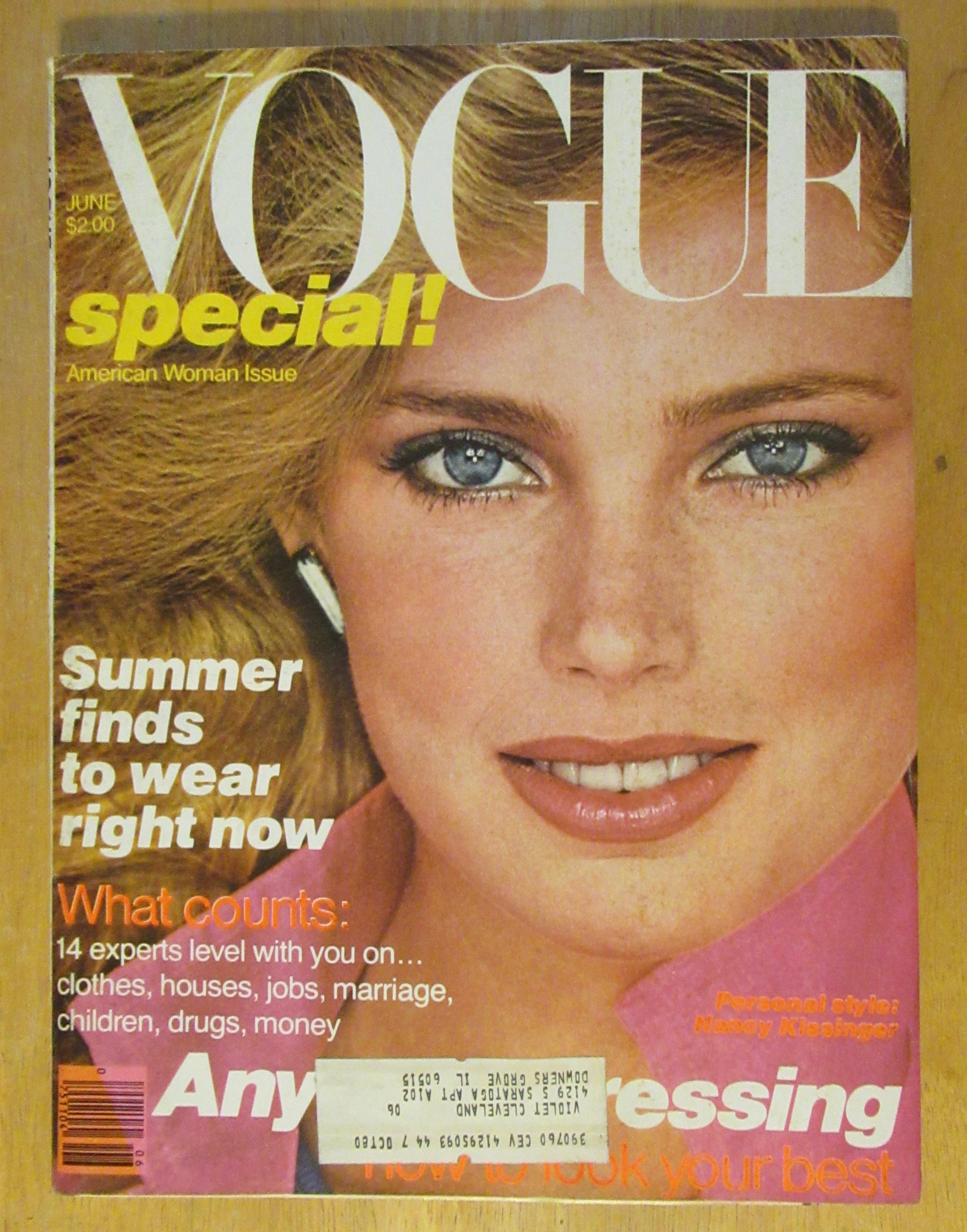 Vogue Magazine June 1979 Kelly Emberg