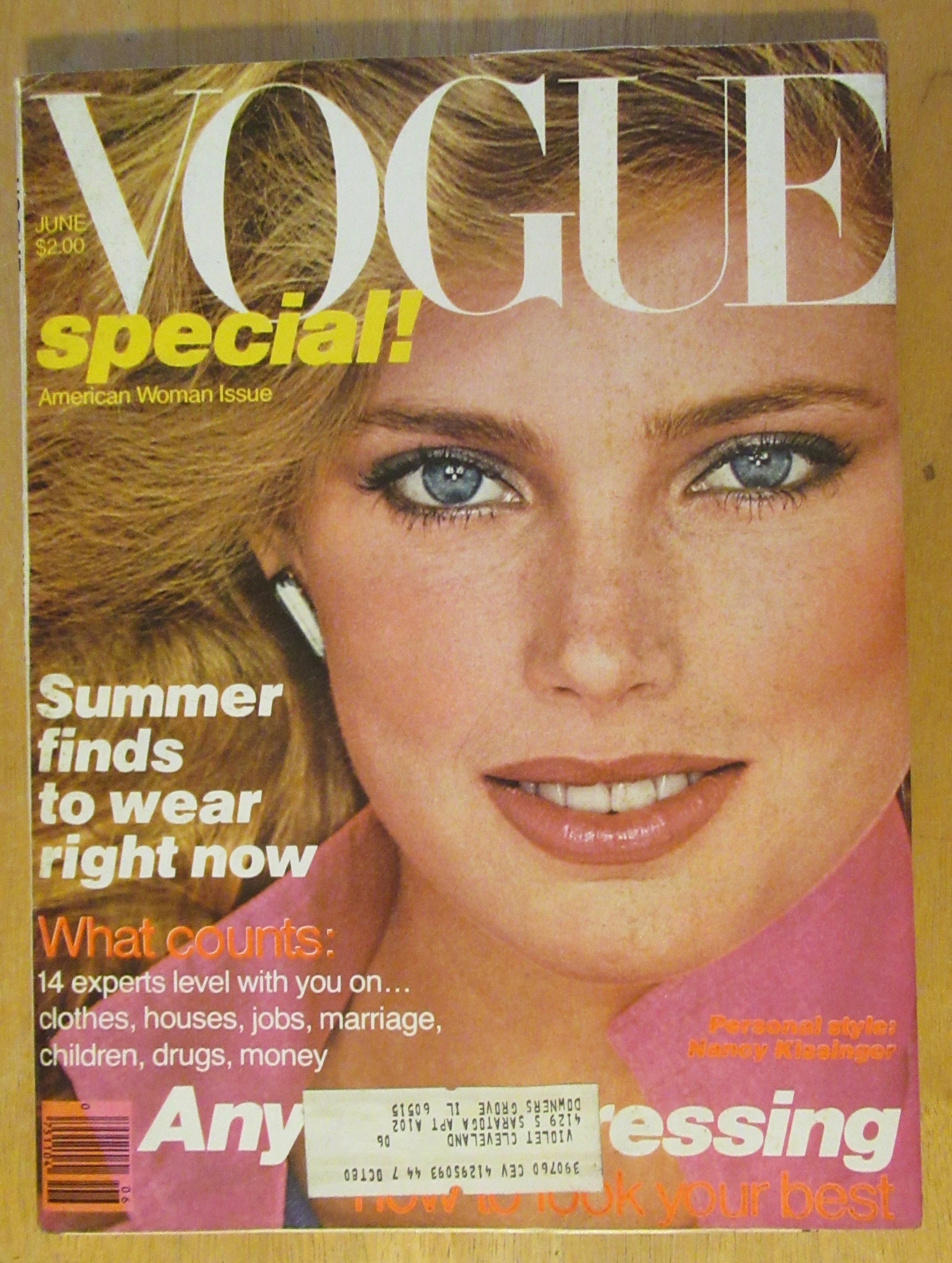 Vogue Magazine June 1979 Kelly Emberg