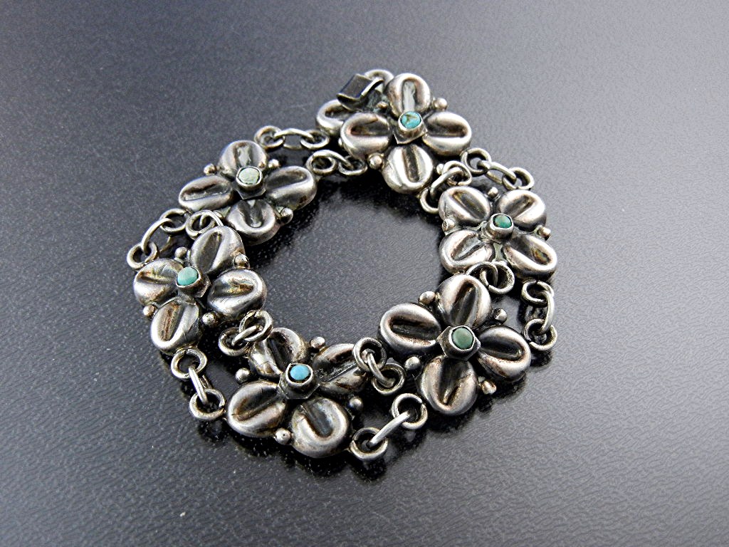 Taxco Mexico Sterling Silver Bernice Godspeed Bracelet