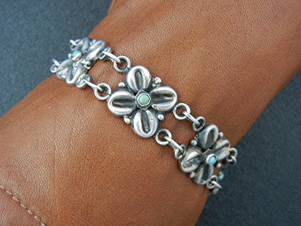 Taxco Mexico Sterling Silver Bernice Godspeed Bracelet