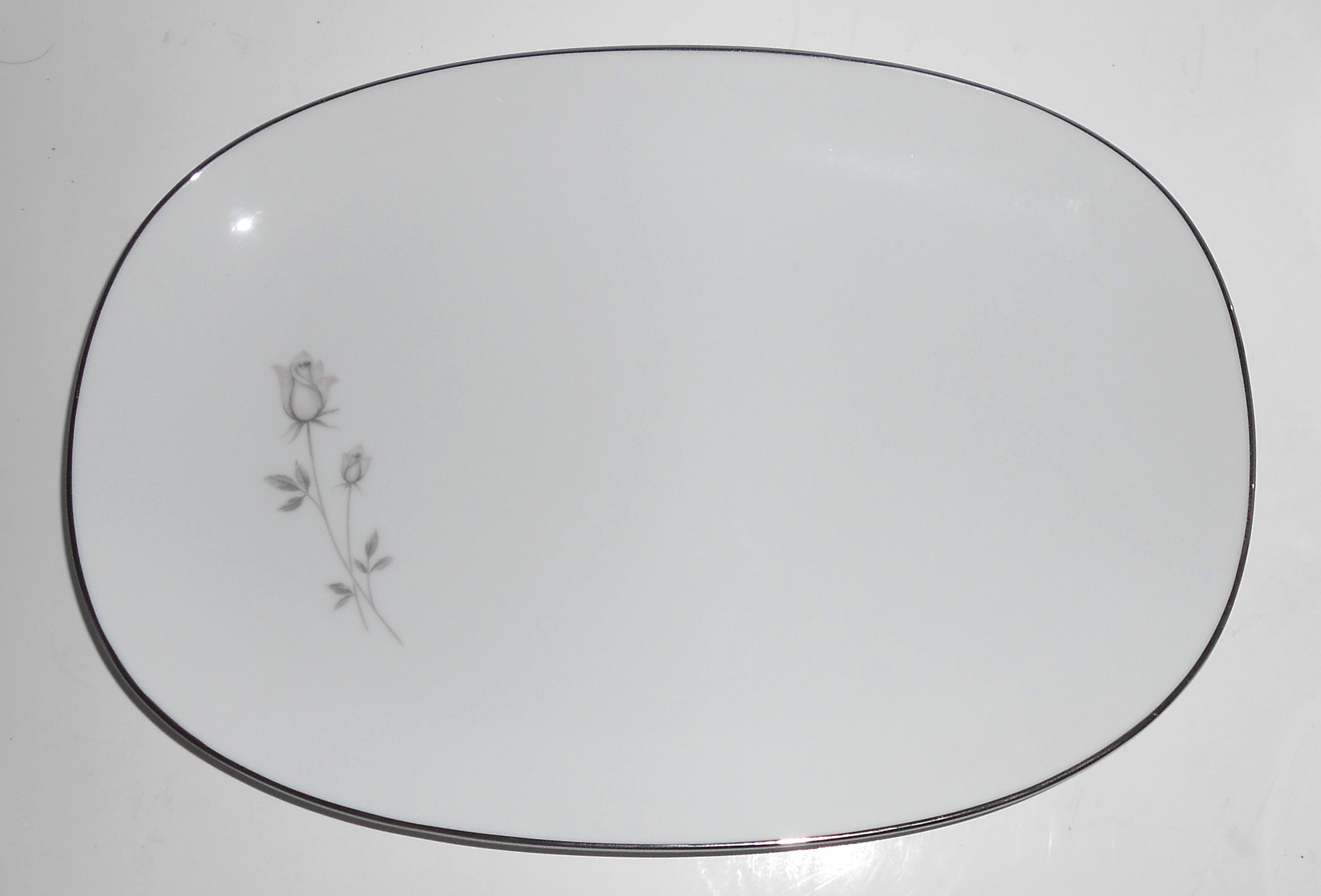Noritake China Porcelain Platinum 6311 Pasadena Platter
