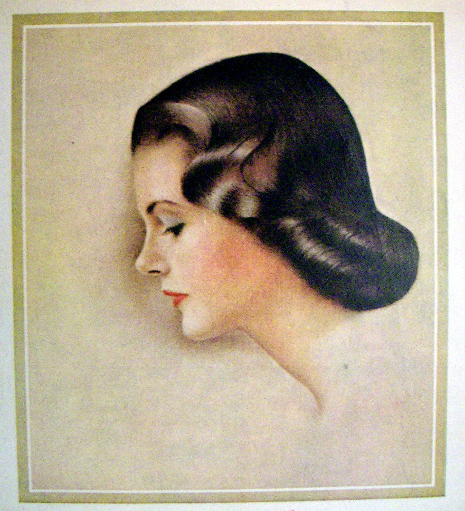 1960 Breck Shampoo with Side View of Brown Haired Woman