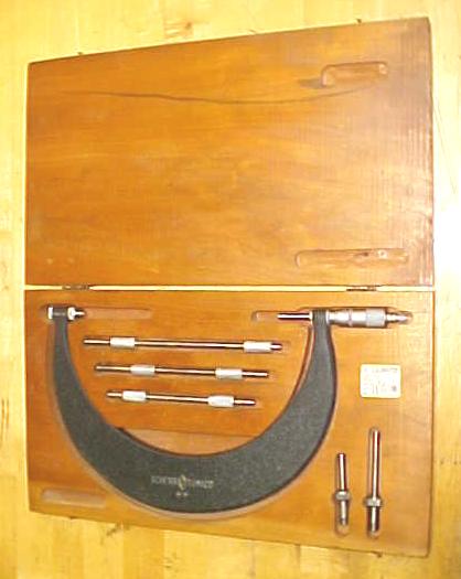Scherr-Tumico 6-9 inch Interchangeable Anvil Micrometer