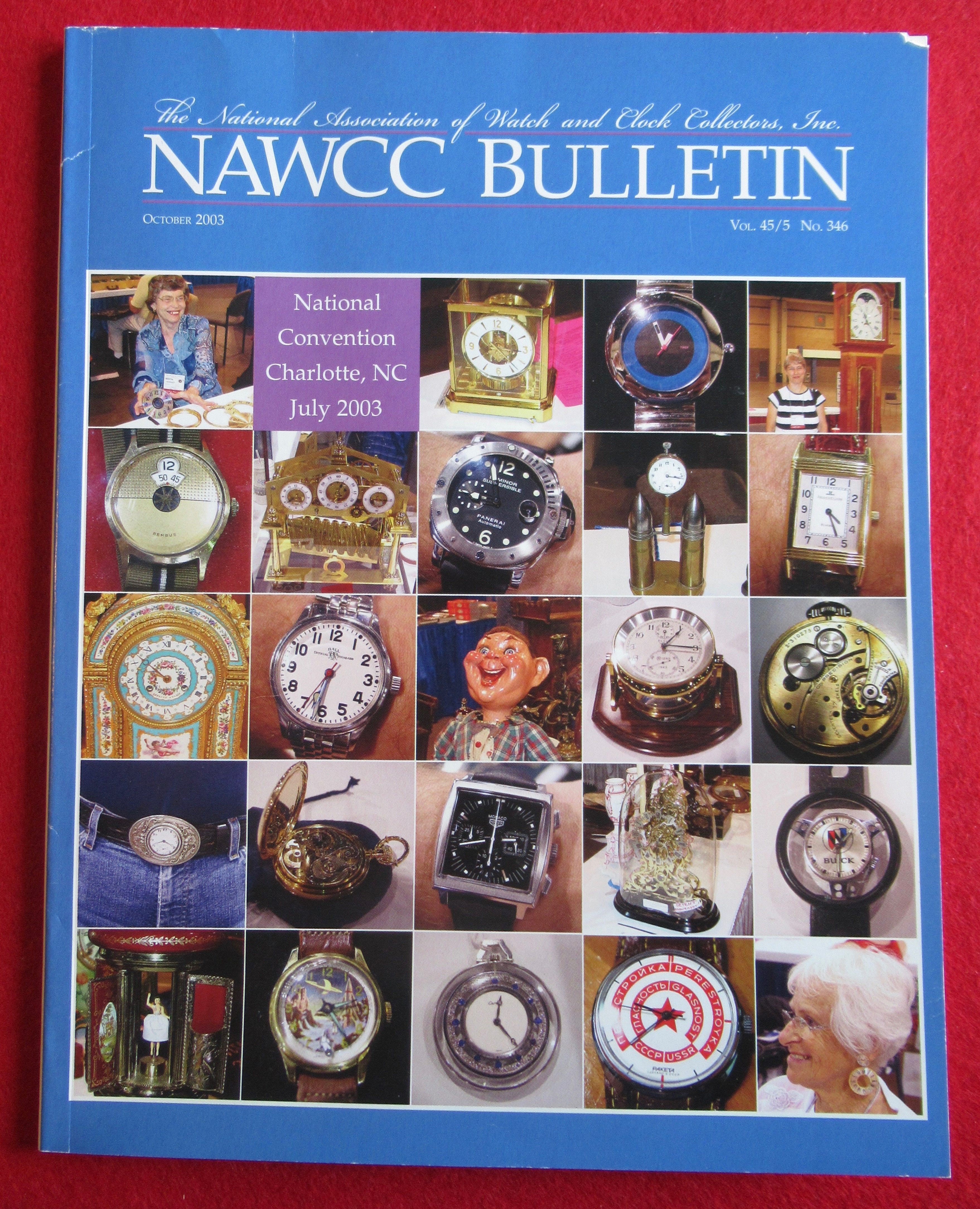 NAWCC Bulletin October 2003 Watch & Clock Collectors