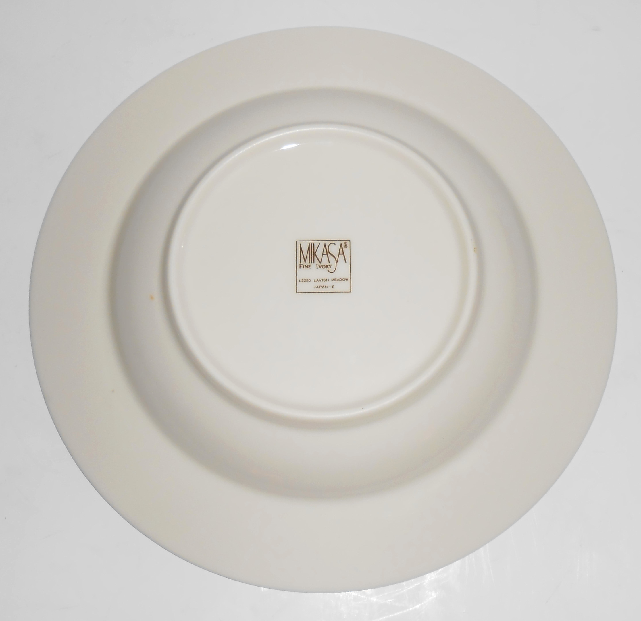 Mikasa Fine Ivory Lavish Meadow Rim Soup Bowl Mint