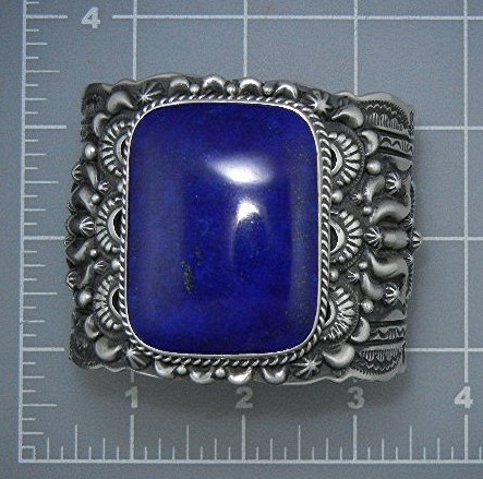 Darryl Becenti RIP Sterling Silver Lapis Bracelet