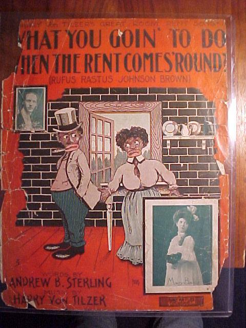 Sheet Music-What You Goin To Do When The Rent Comes