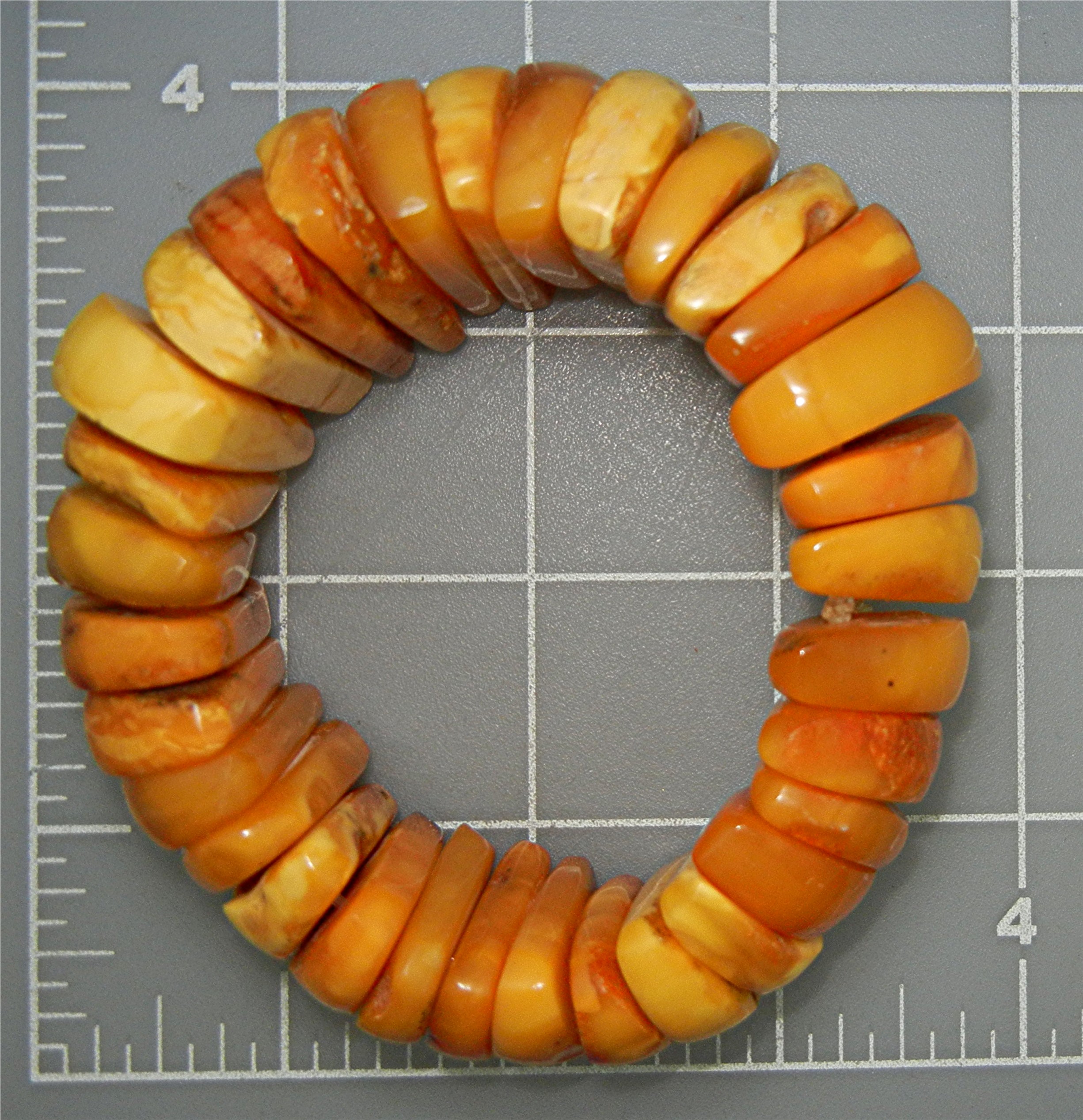 Baltic Butterscotch Amber Stretch Bracelet 102 Grams