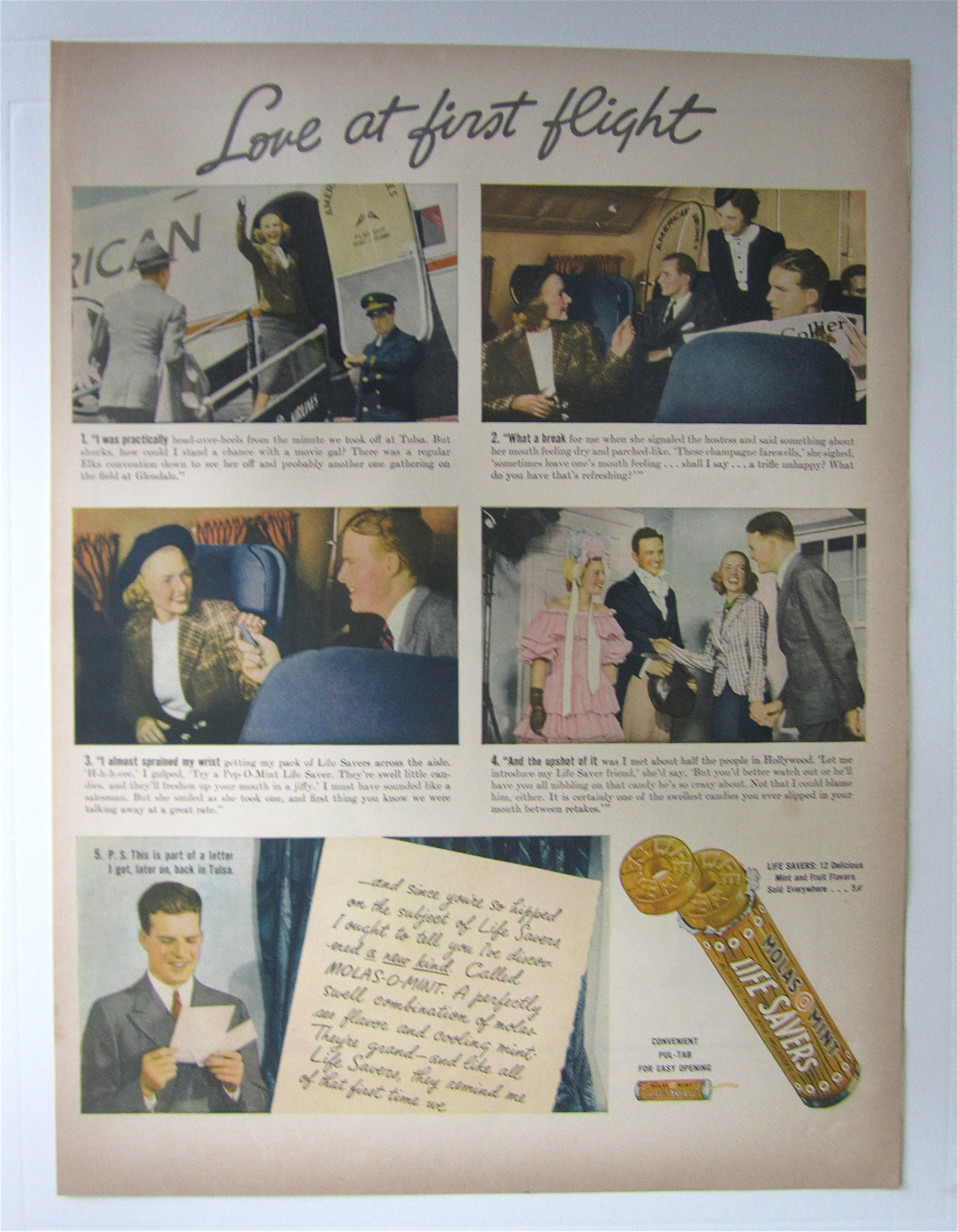 1937 Life Savers with Love At First Flight