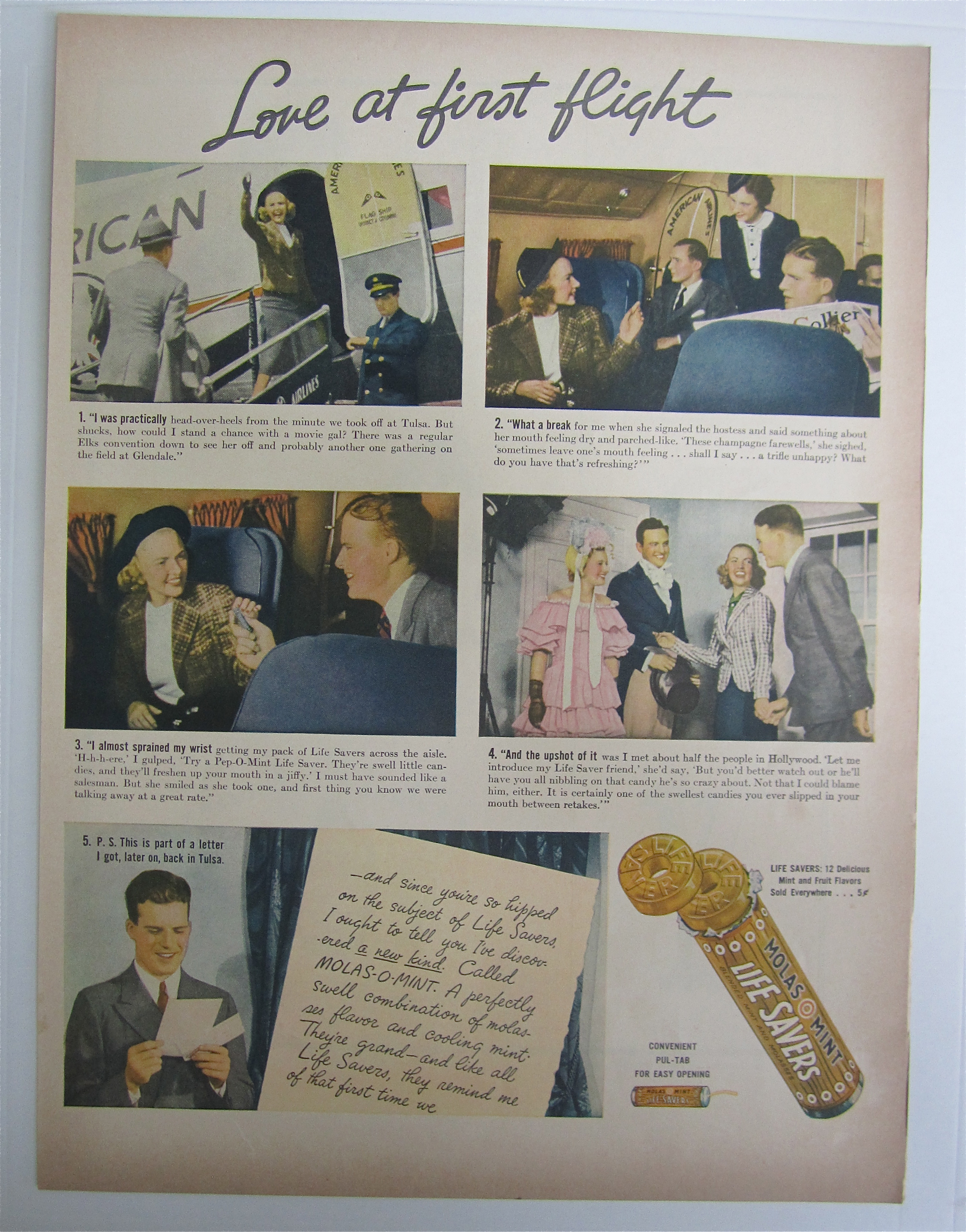 1937 Life Savers with Love At First Flight