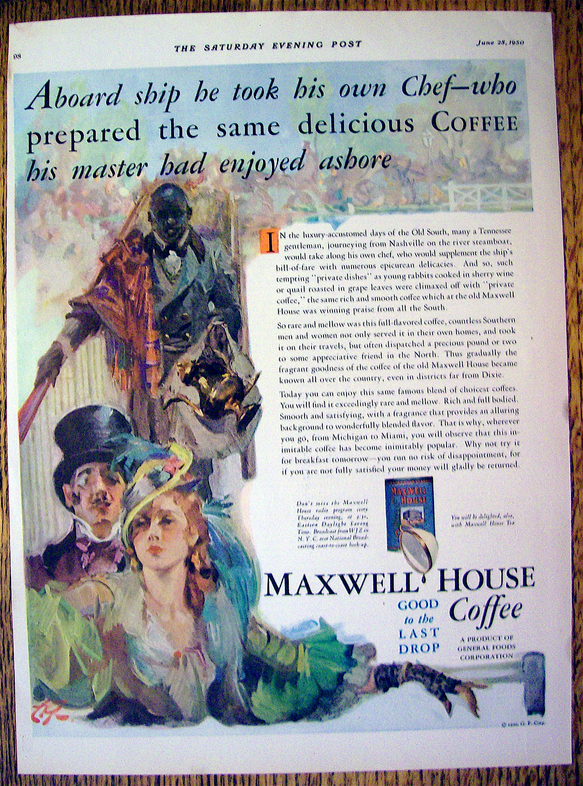 1930 Maxwell House Coffee with Man & Woman