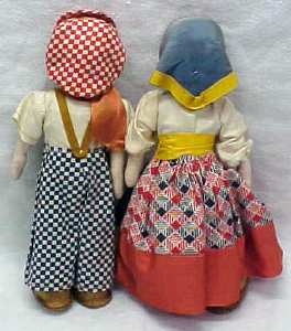 Lenci Type Doll Boy & Girl Ethnic