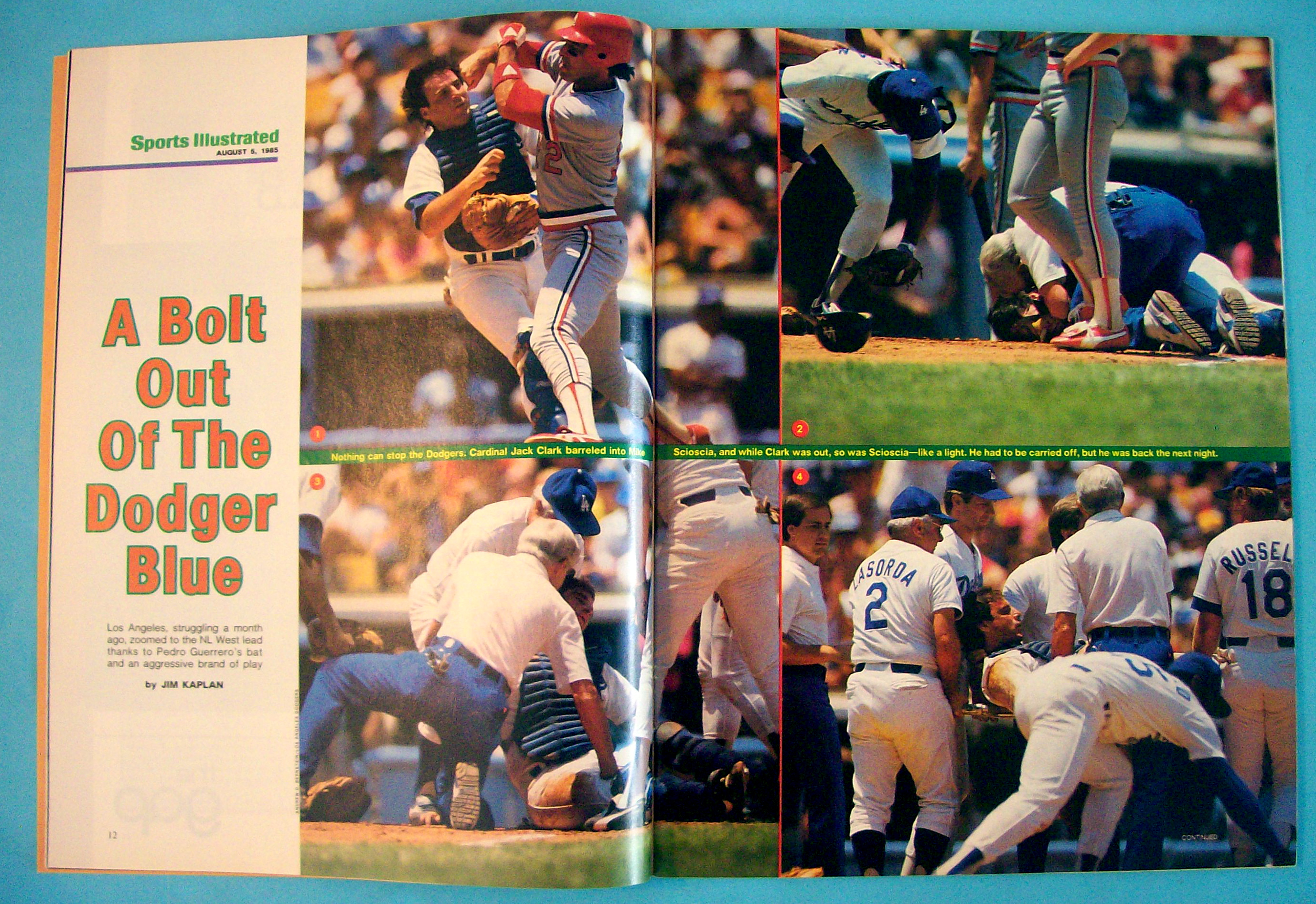Sports Illustrated Magazine-Aug 5, 1985-Pedro Guerrero