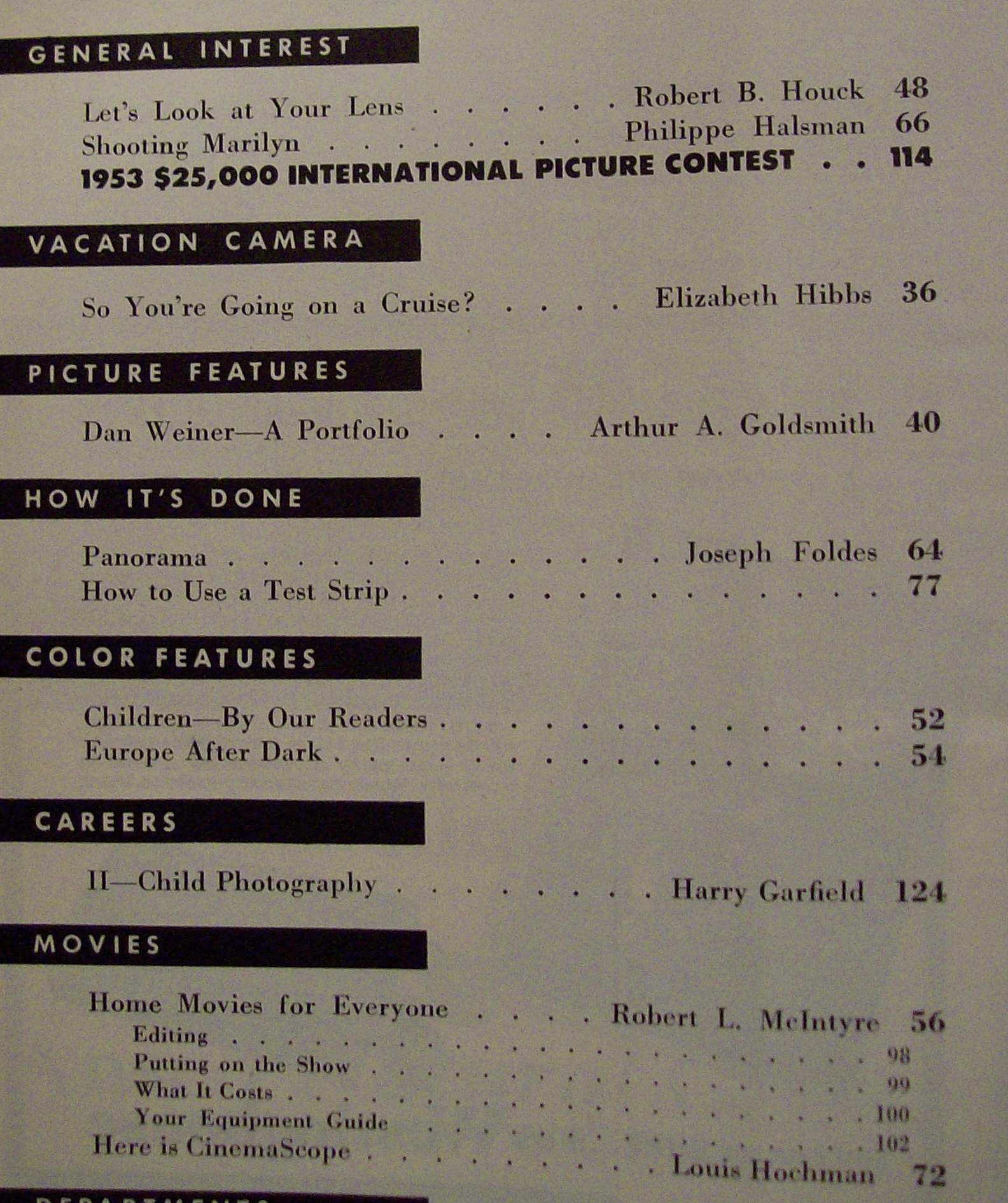 Photography Magazine - June 1953 - Marilyn Monroe
