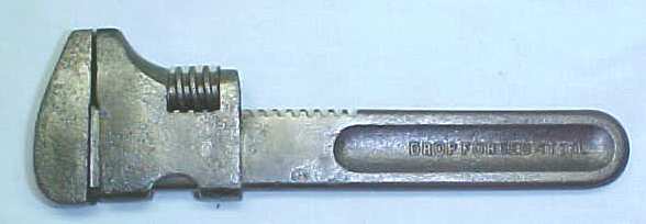Barnes Adjustable 4 inch Wrench  Rare!
